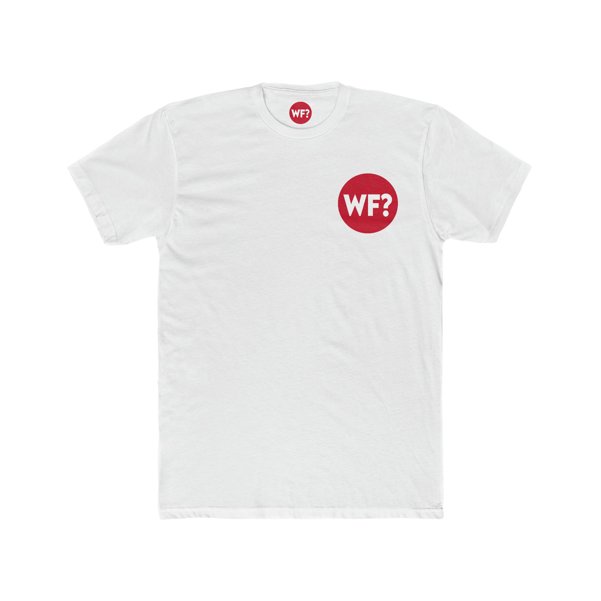 Buy solid-white Hecklefish on the Back Cotton Crew Tee