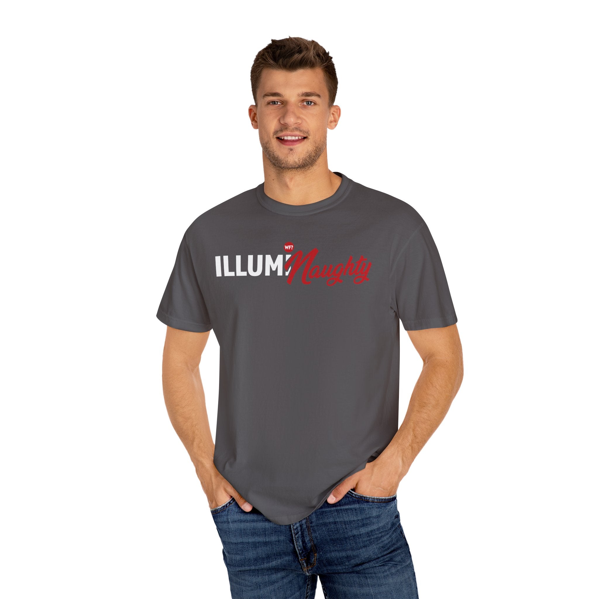 Buy graphite IllumiNaughty Unisex T-shirt - Fan Favorite!