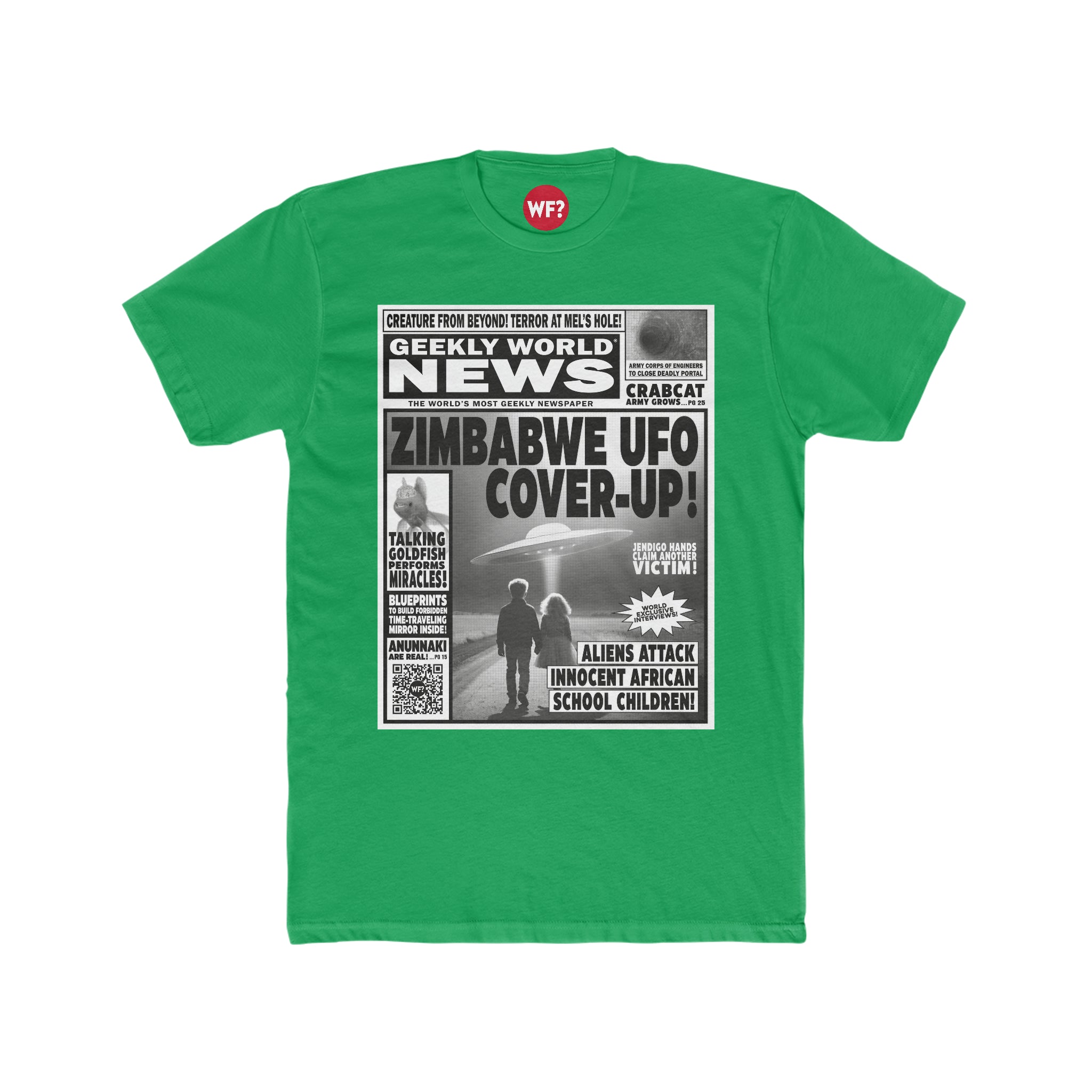 Buy solid-kelly-green Zimbabwe Incident Limited T-Shirt