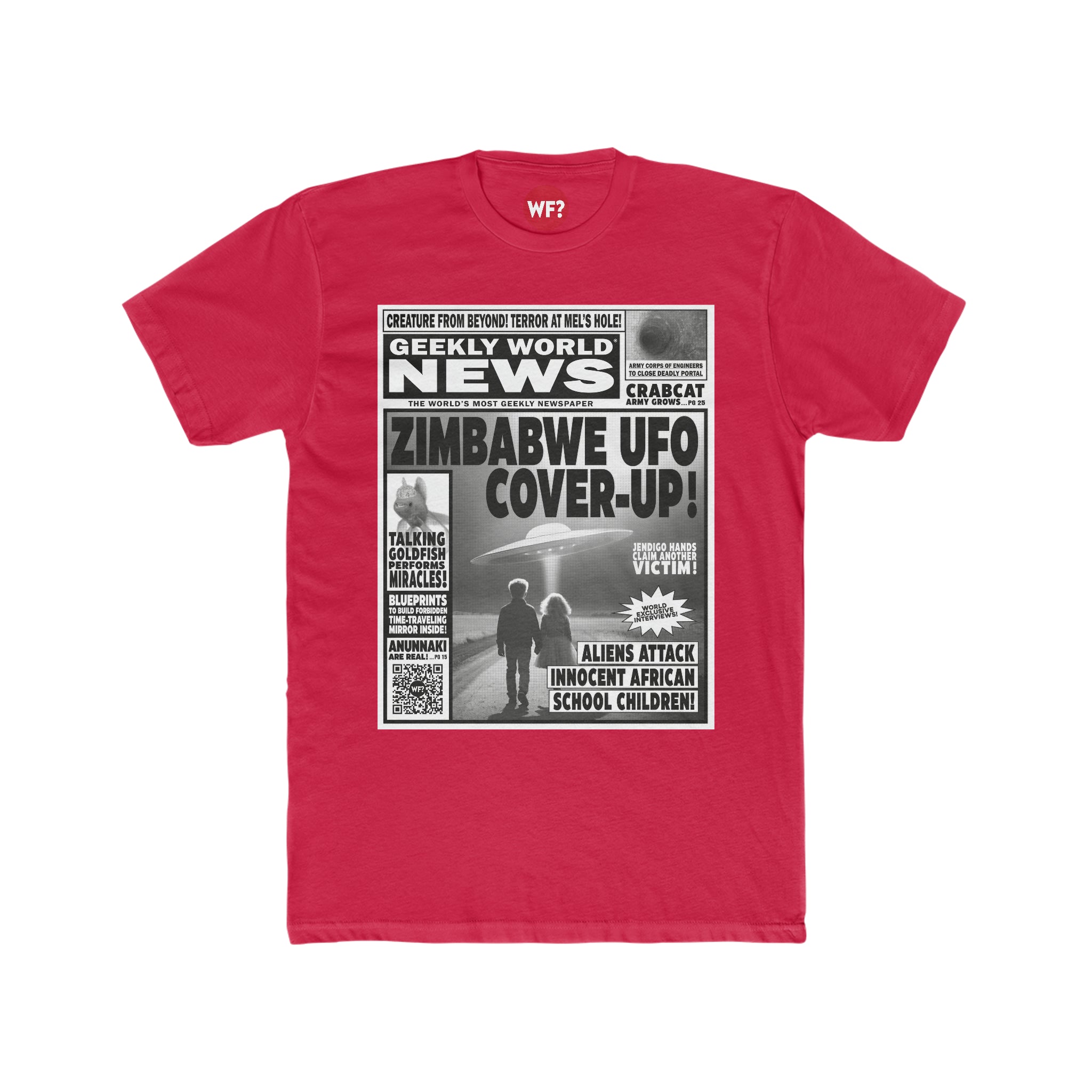 Buy solid-red Zimbabwe Incident Limited T-Shirt