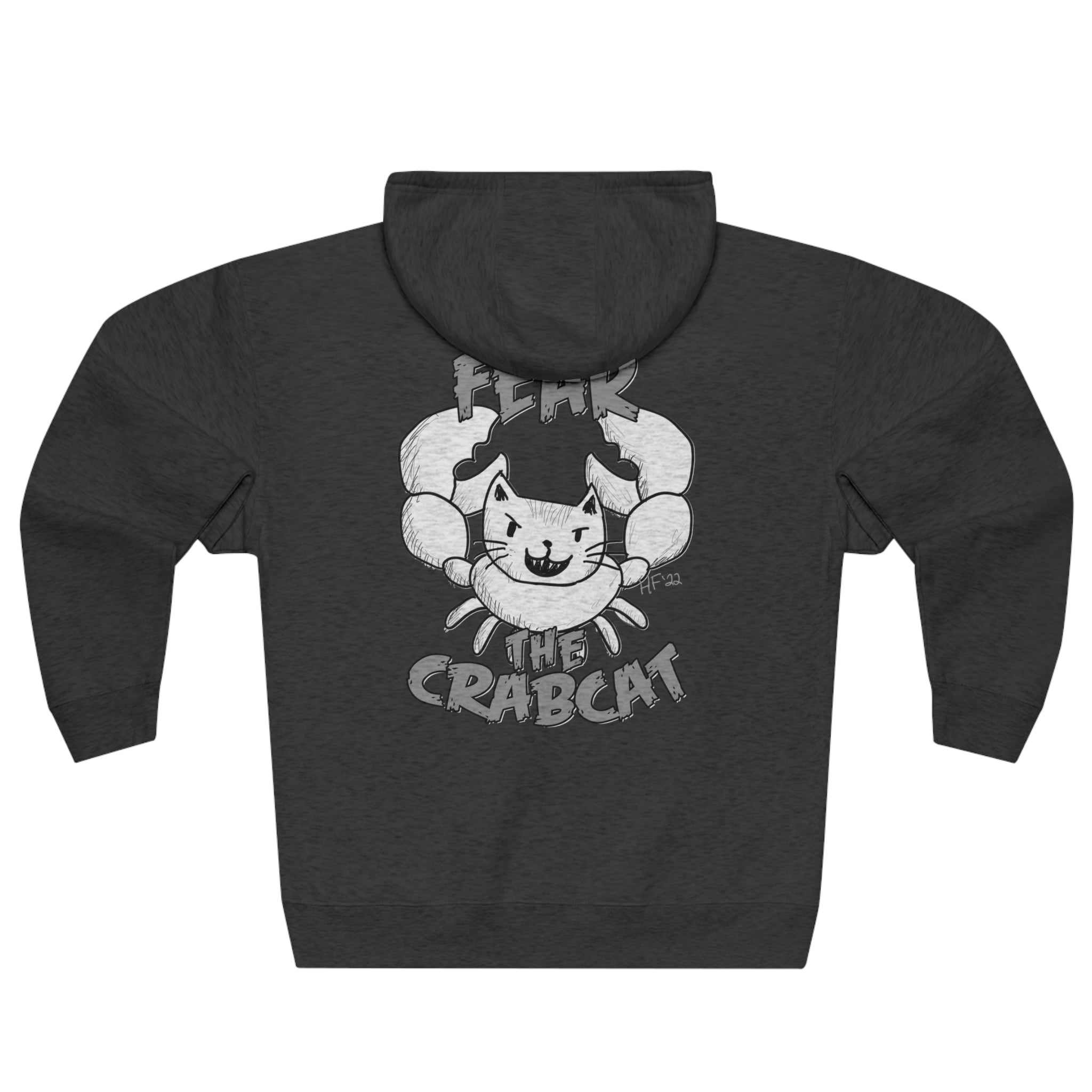 Fear the Crabcat Full Zip Hoodie-3