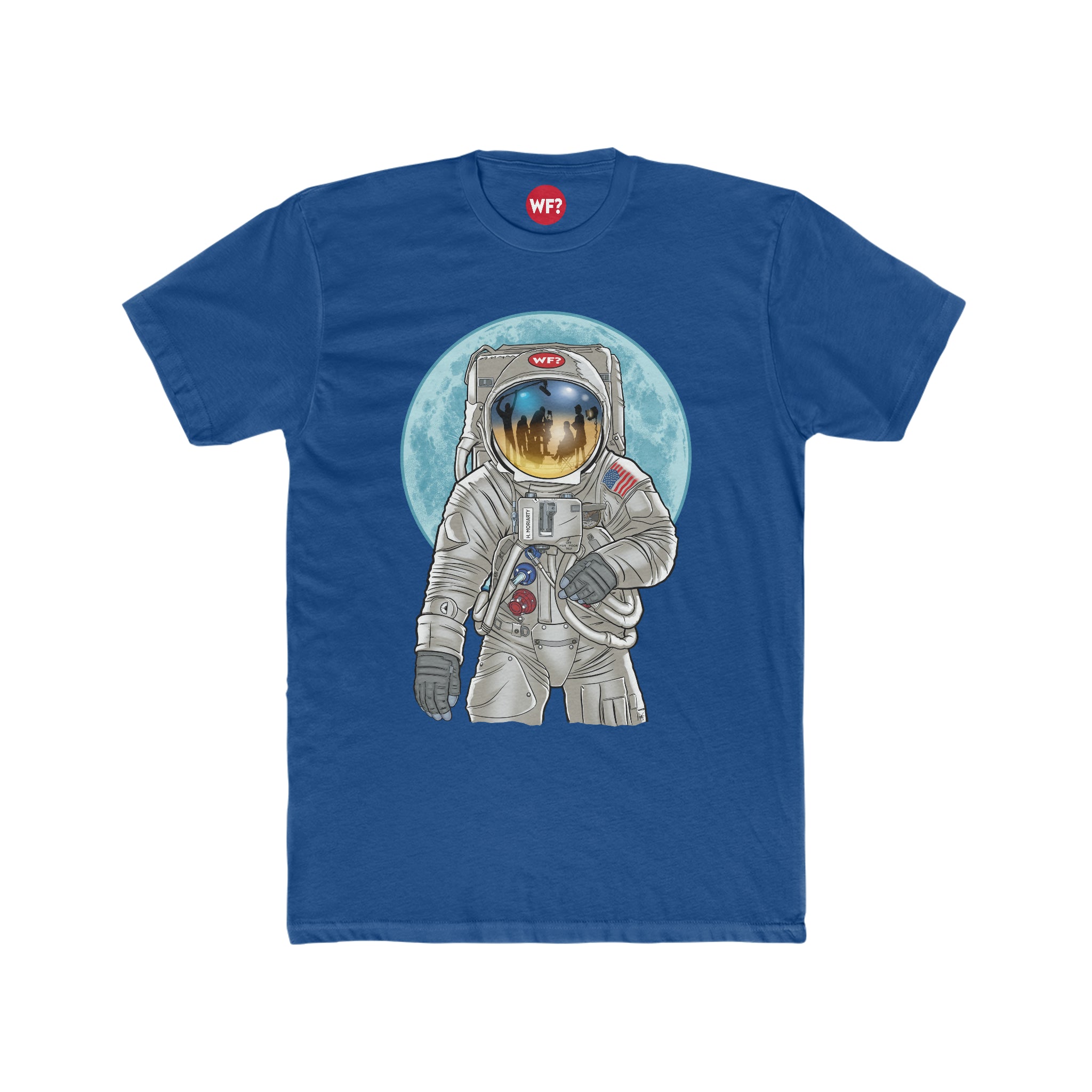 Buy solid-royal Kubrick Moon Landing T-Shirt