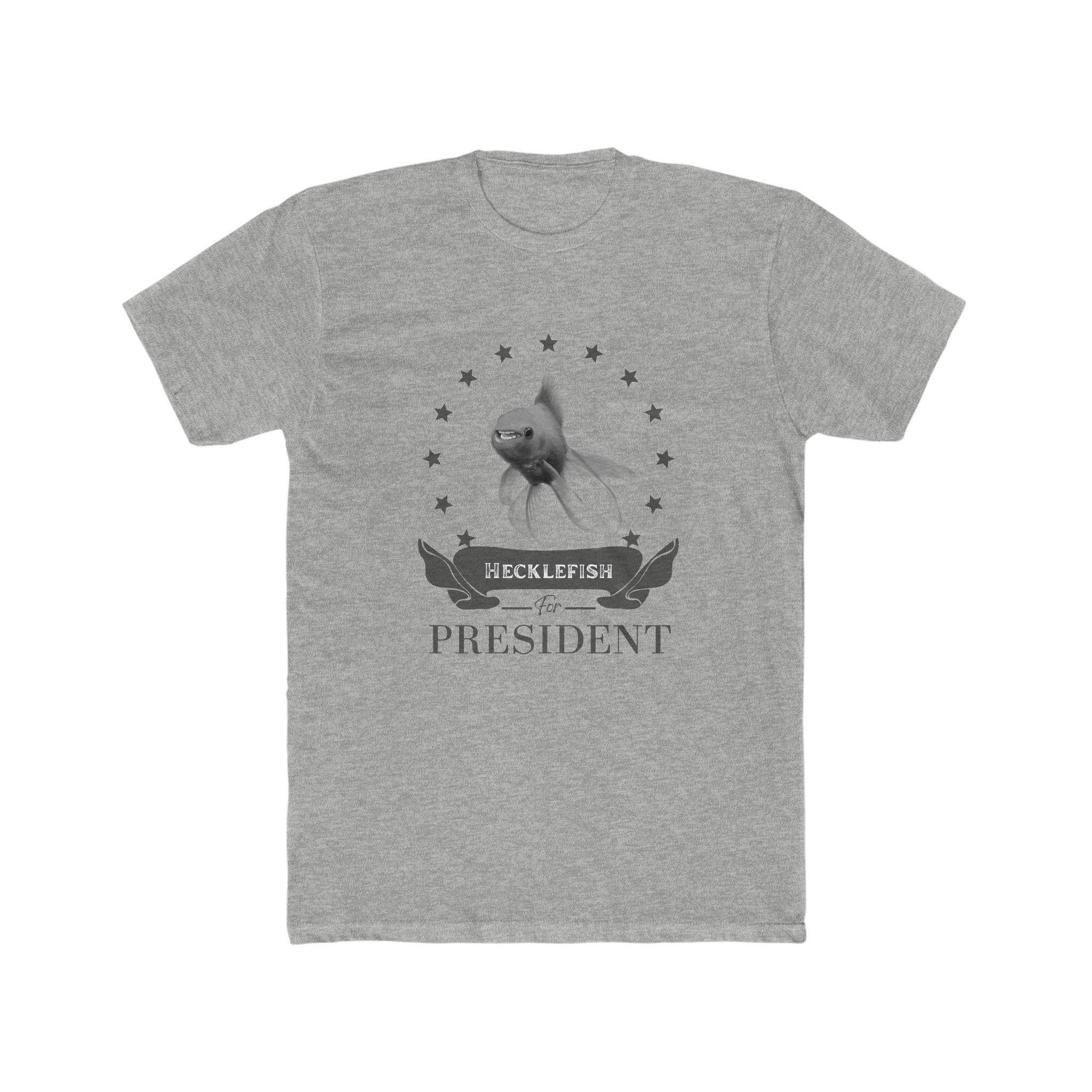Buy heather-grey Hecklefish for President Unisex T-Shirt