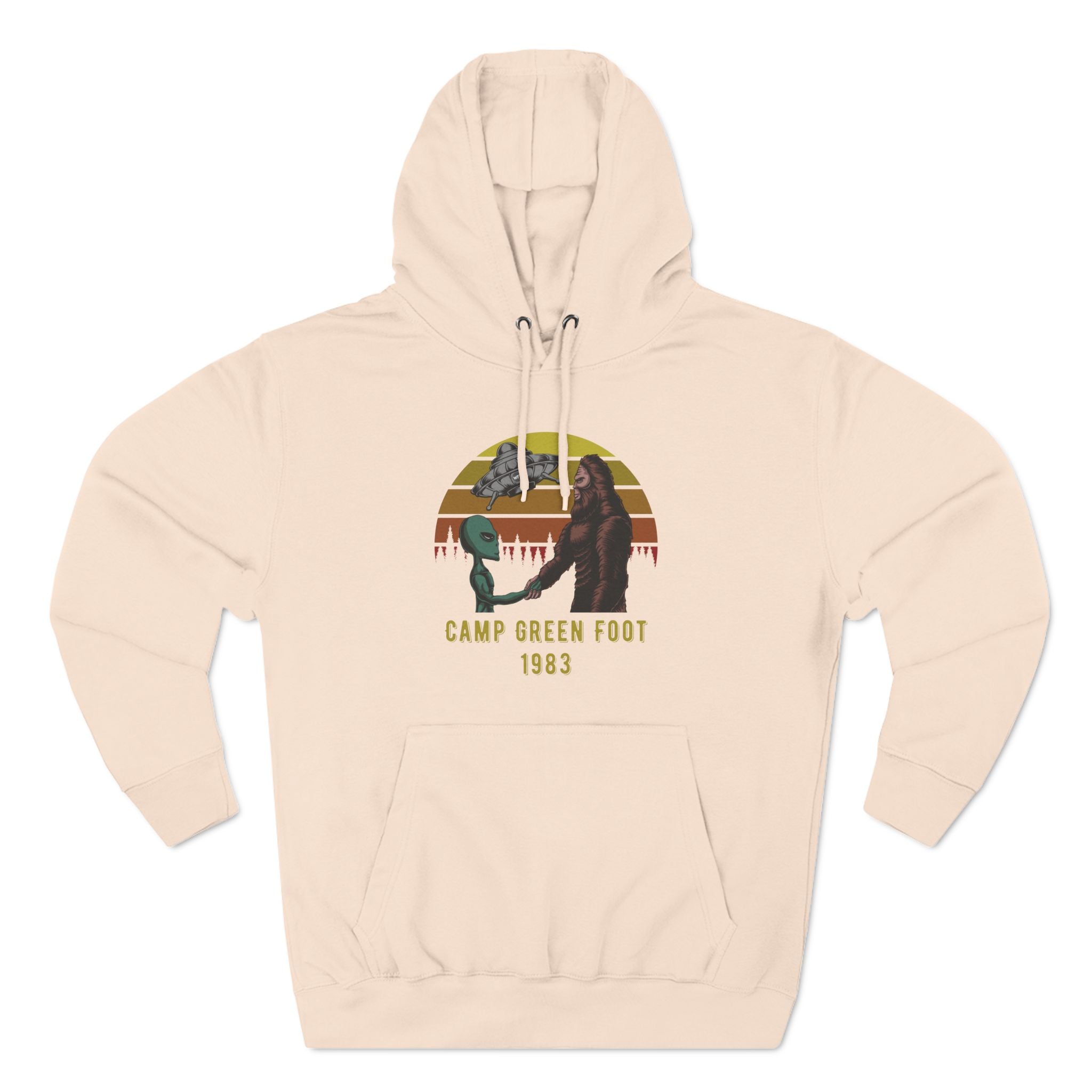 Buy pale-pink Camp Green Foot 1983 Unisex Pullover Hoodie