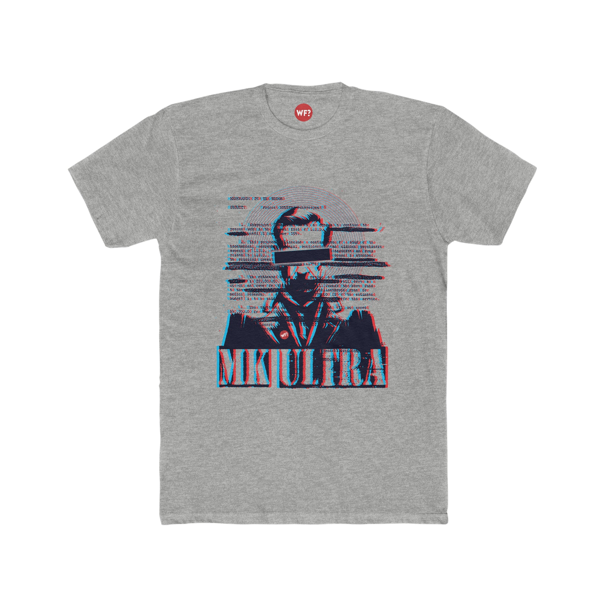 Buy heather-grey Project Podcast: MK Ultra Unisex Limited T-Shirt