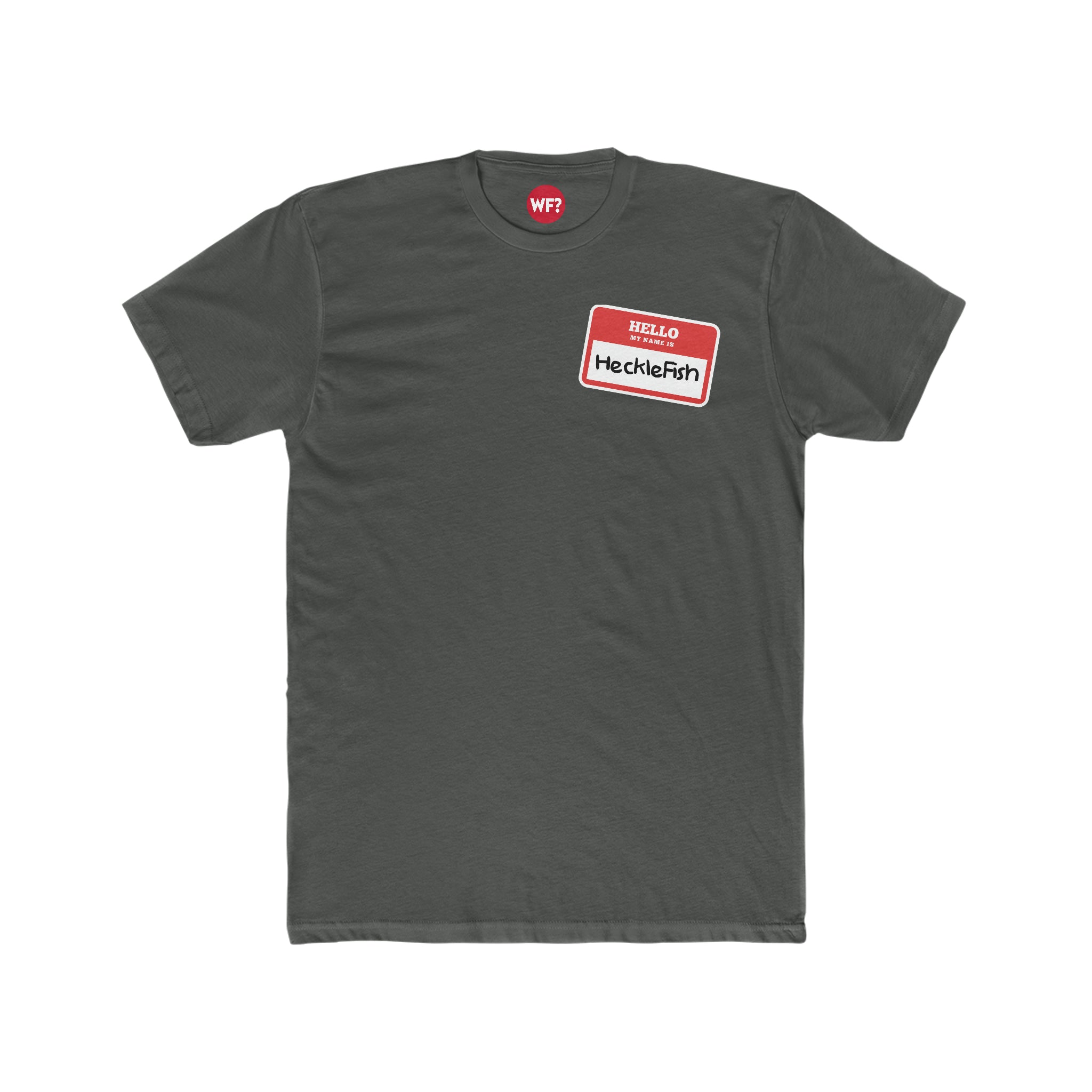 Buy solid-heavy-metal Hecklefish Nametag Unisex T-Shirt