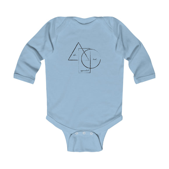 BE/KNOW Infant Long Sleeve Bodysuit