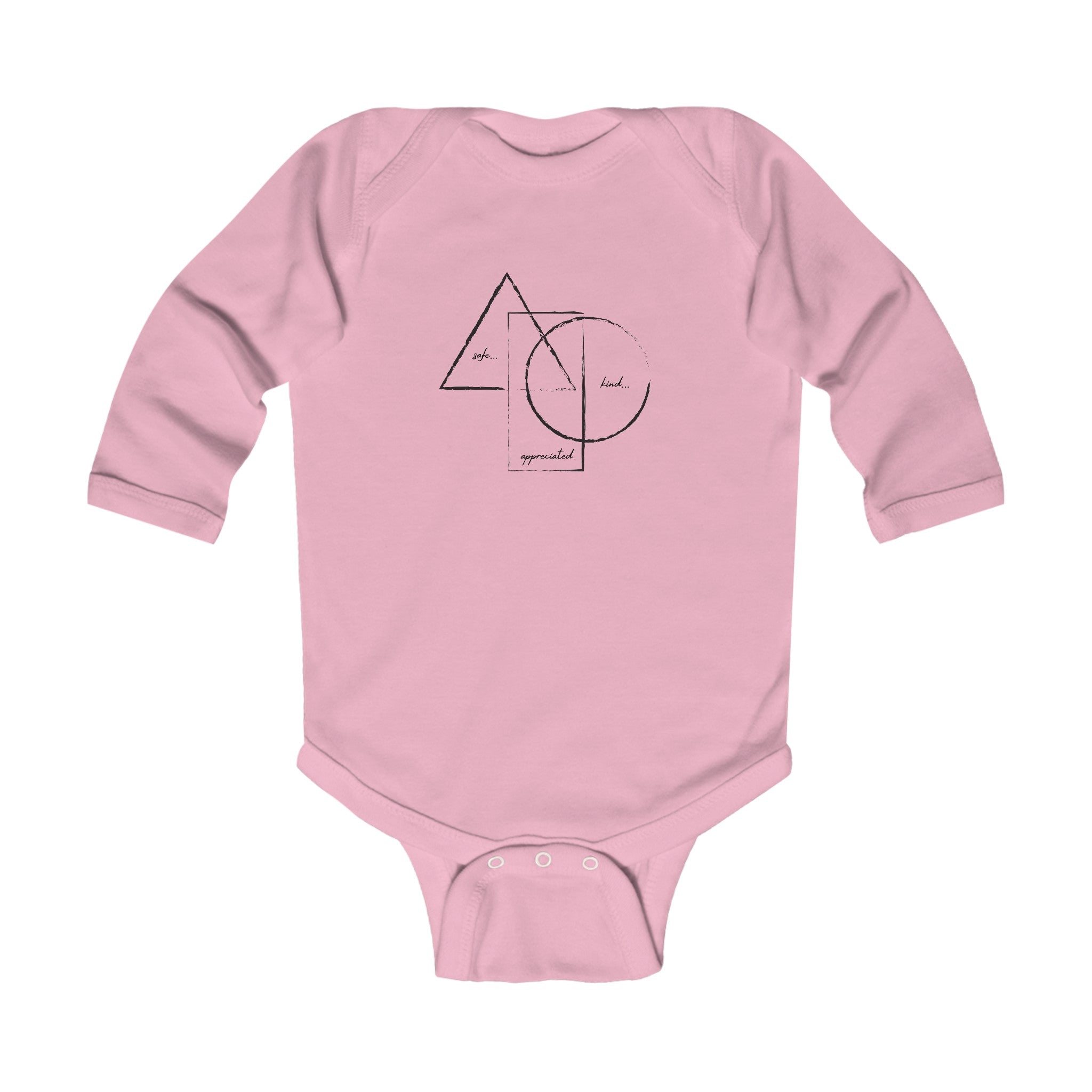 Buy pink BE/KNOW Infant Long Sleeve Bodysuit