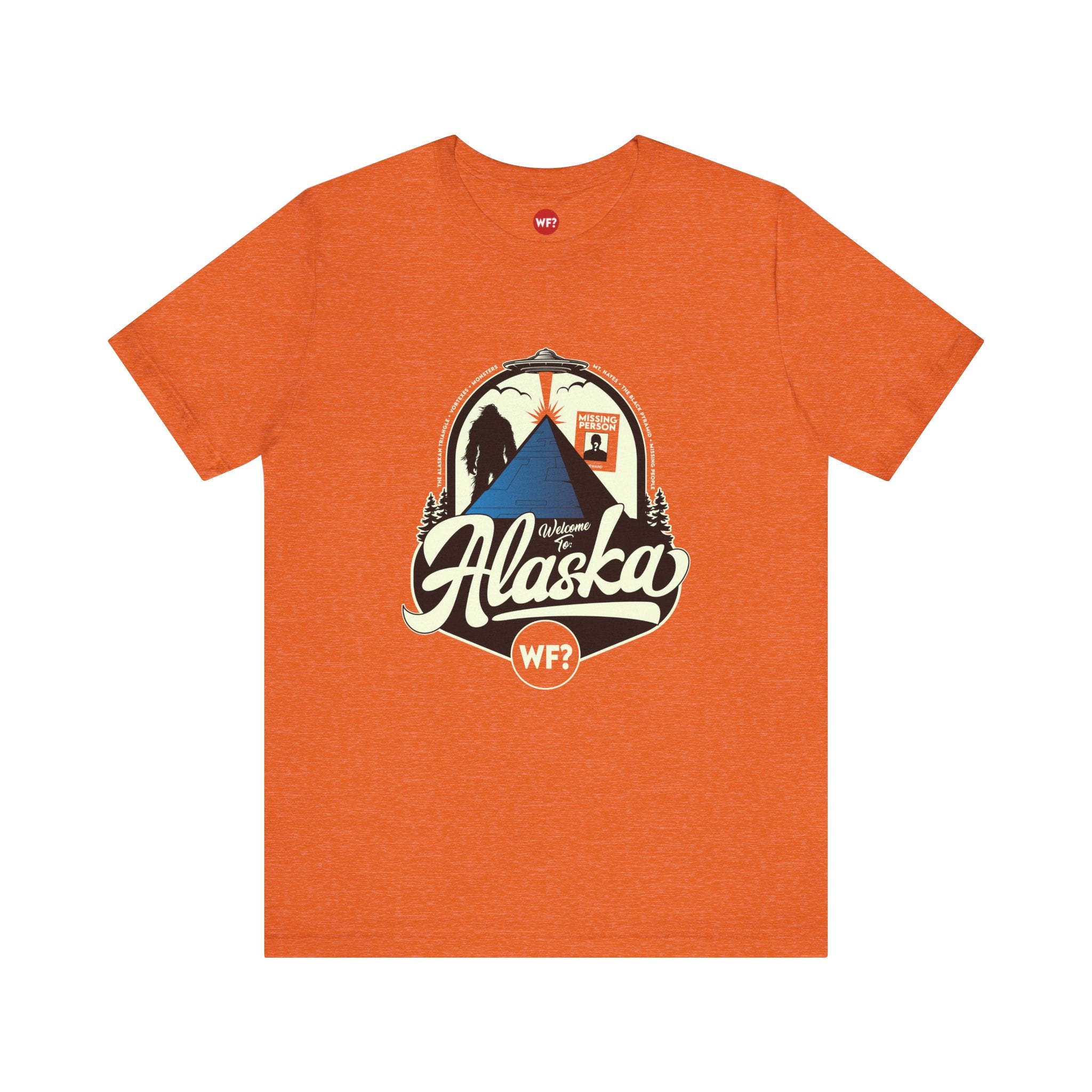 Buy heather-orange 5/4 Alaska Pyramid Limited Short Sleeve Tee