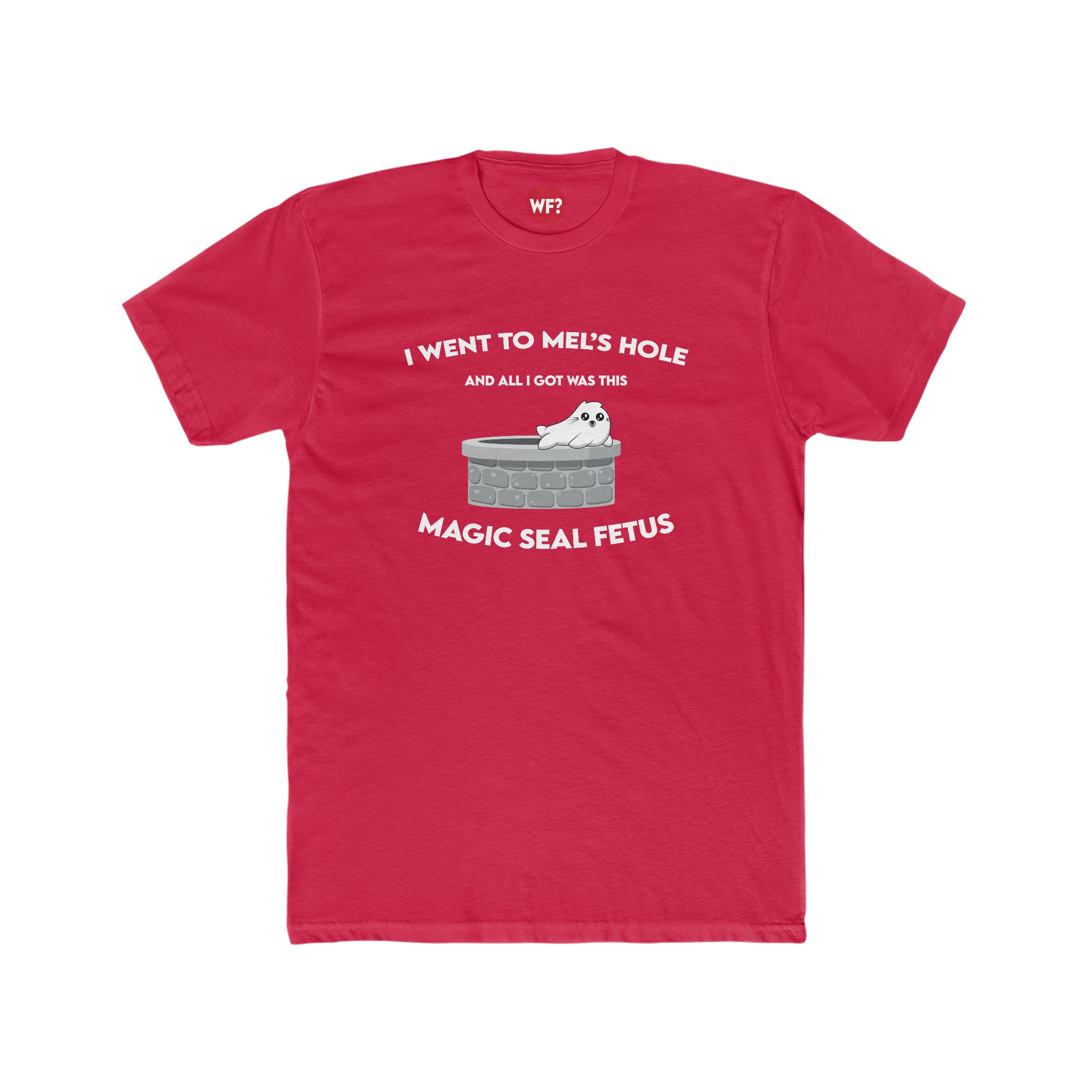 Buy solid-red Magic Seal Fetus Unisex T-Shirt