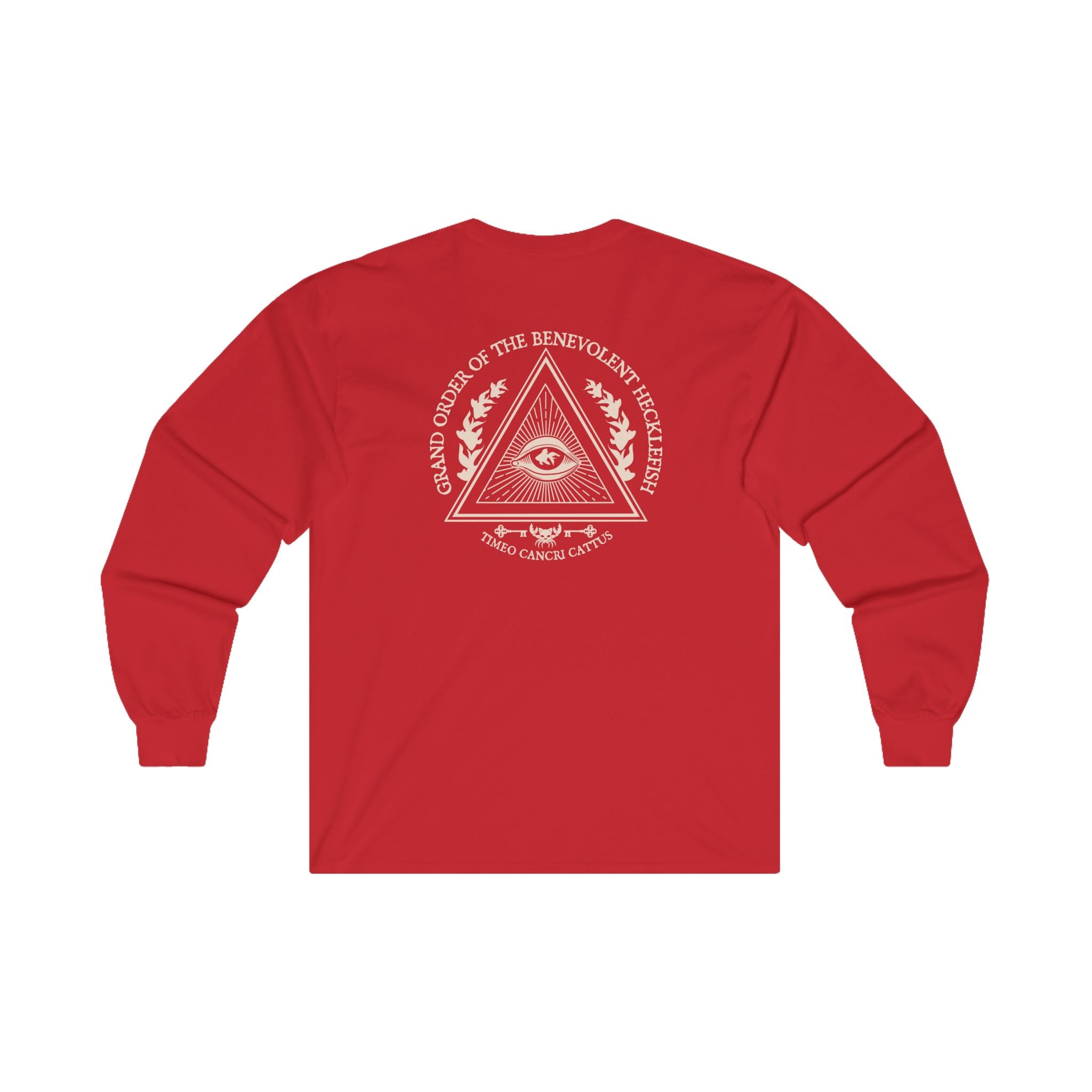 Buy red Benevolent Order Patreon Exclusive Unisex Ultra Cotton Long Sleeve Tee