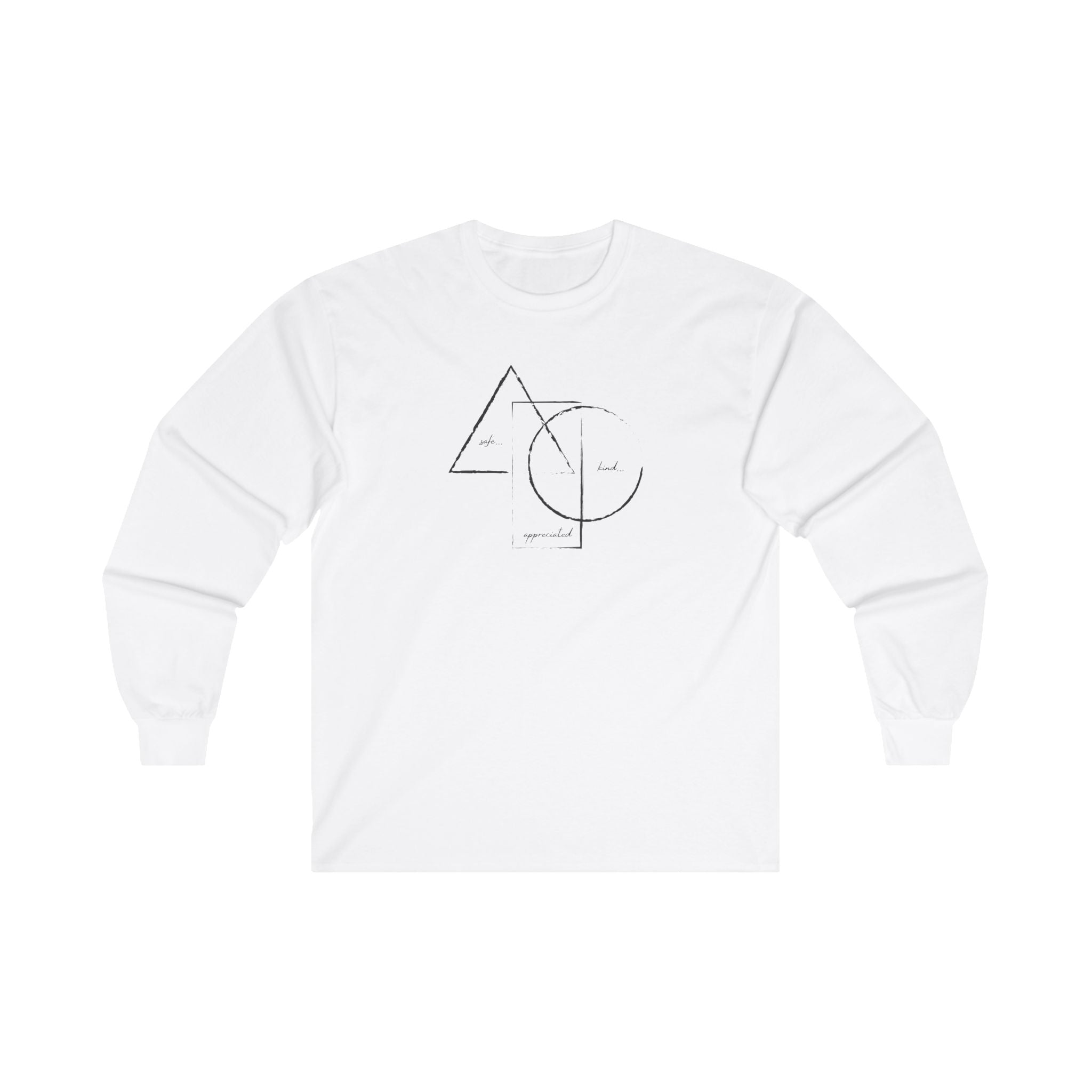 Buy white BE/KNOW  Unisex Ultra Cotton Long Sleeve Tee