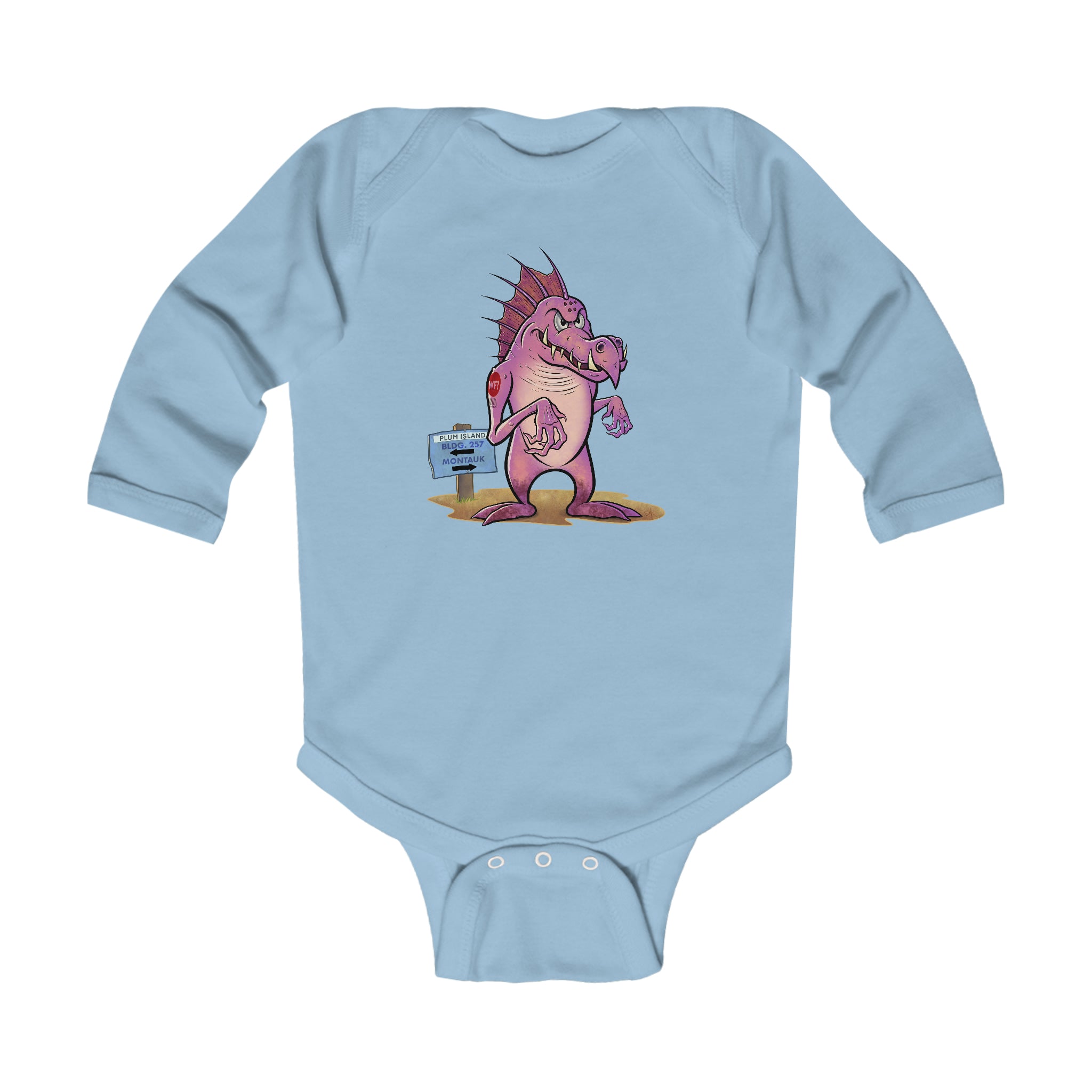 Montauk Monster Infant Long Sleeve Bodysuit