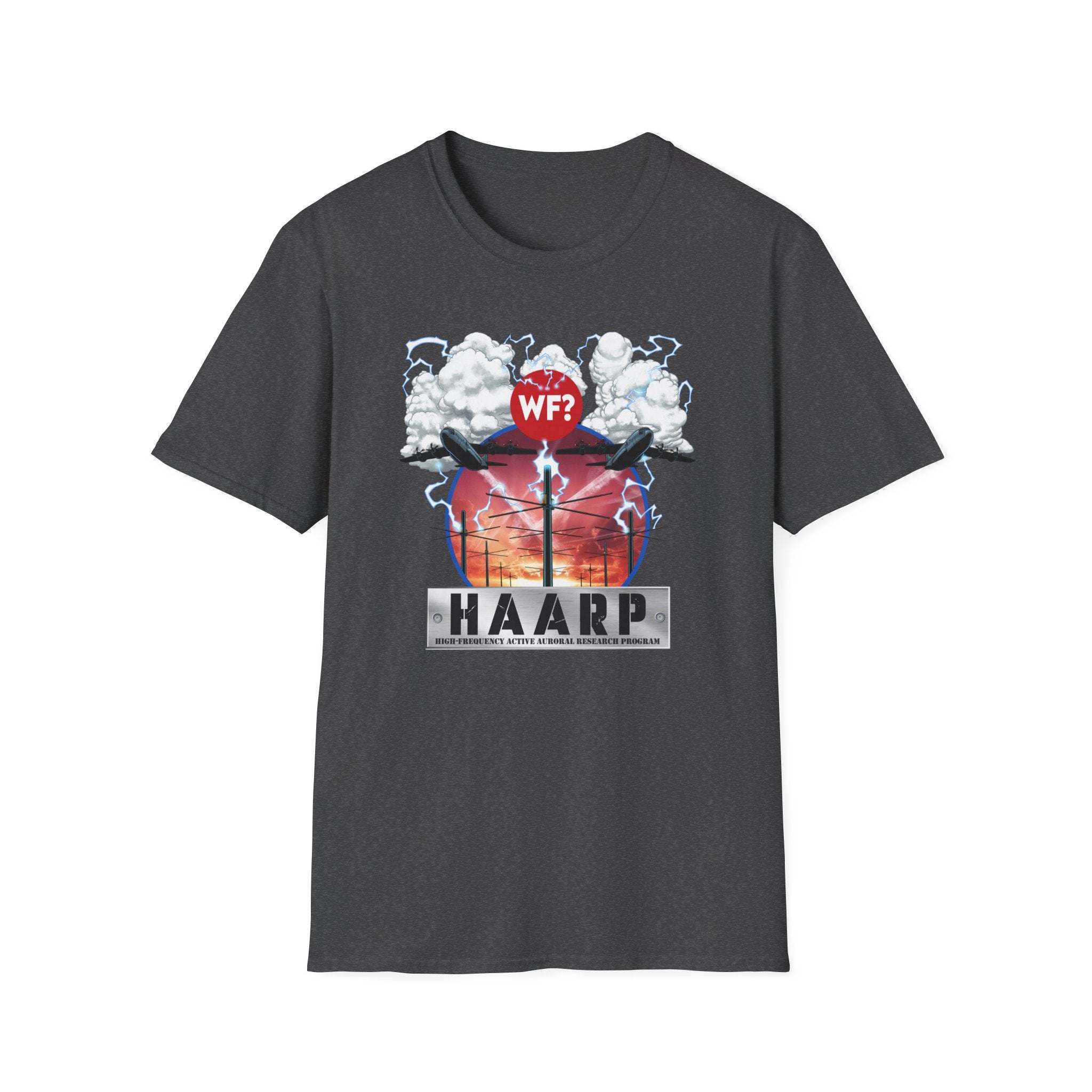 HAARP Conspiracy Unisex Softstyle T-Shirt - Perfect for Mystery Enthusiasts