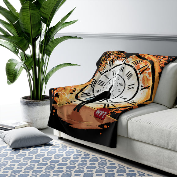 TWF Time Traveling Sherpa Fleece Blanket