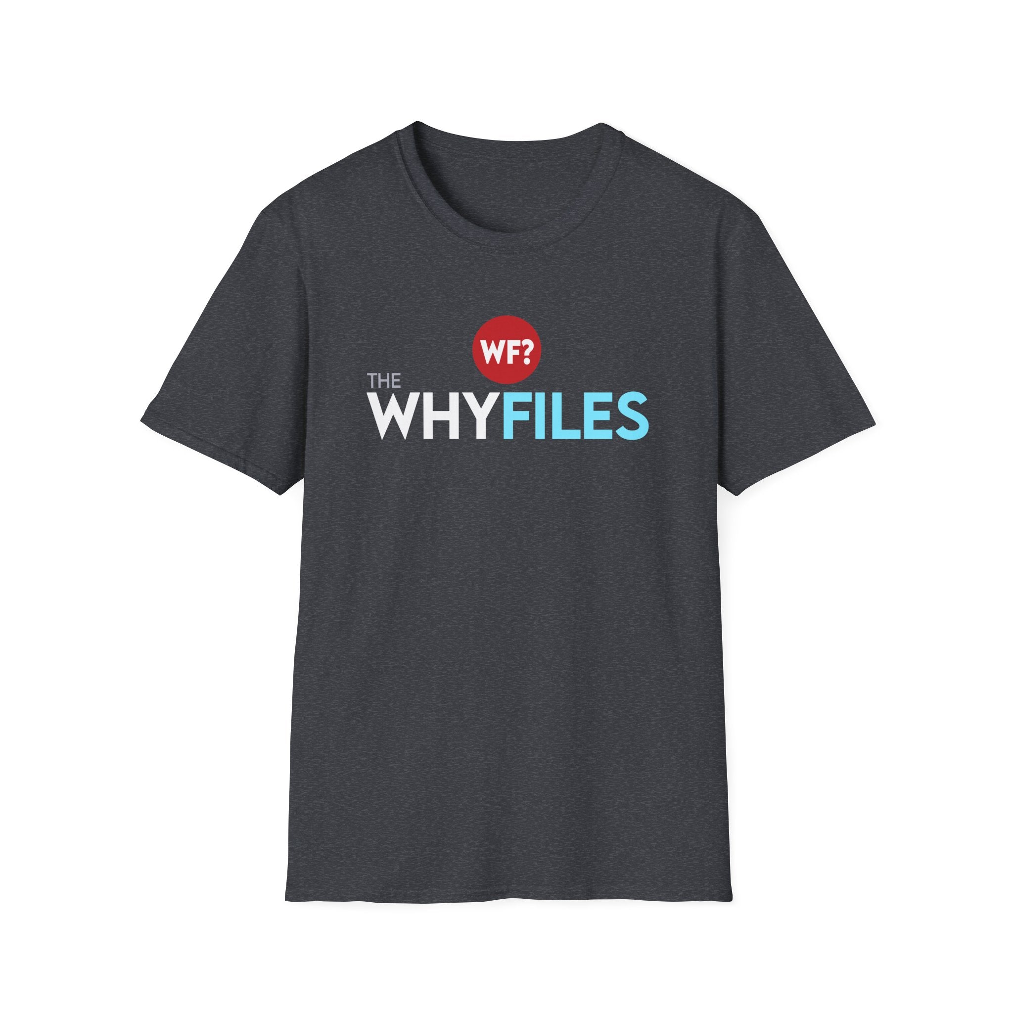 Buy dark-heather-grey The Why Files Unisex Softstyle Limited T-Shirt
