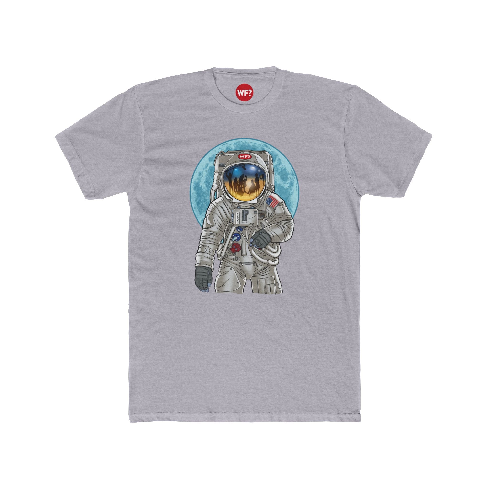 Buy heather-grey Kubrick Moon Landing Patreon Exclusive T-Shirt