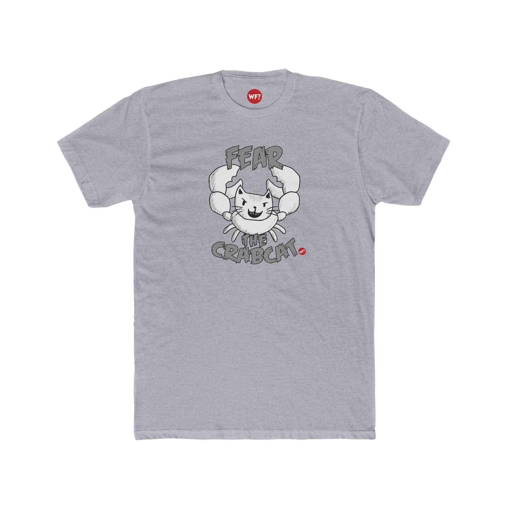 Buy heather-grey Fear the Crabcat Unisex T-Shirt