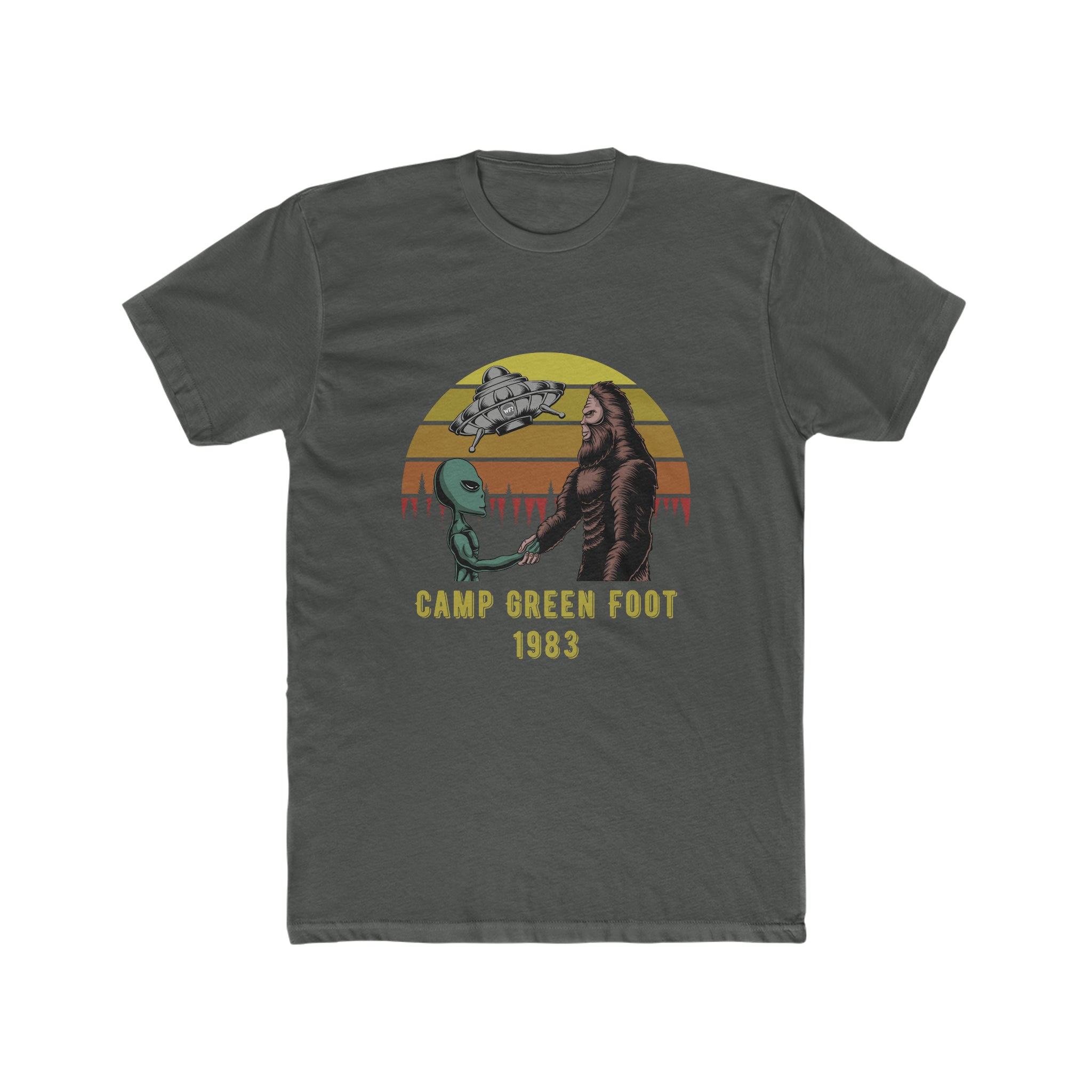 Buy solid-heavy-metal Camp Green Foot 1983 Unisex T-Shirt
