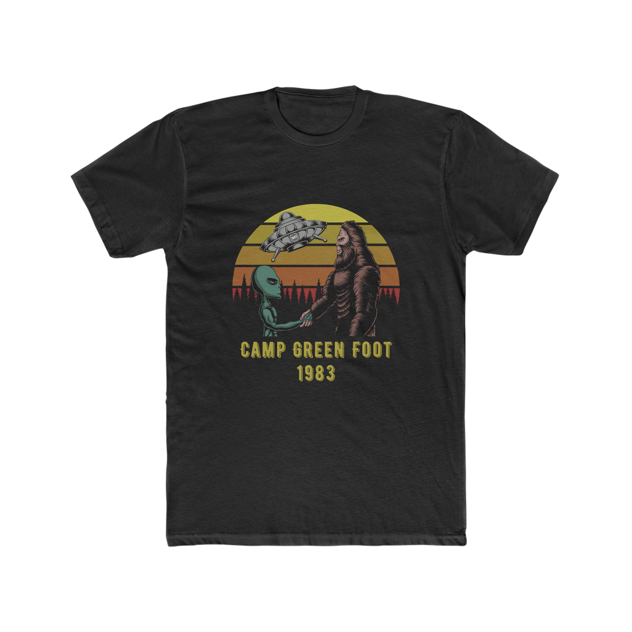 Buy solid-black Camp Green Foot 1983 Unisex T-Shirt