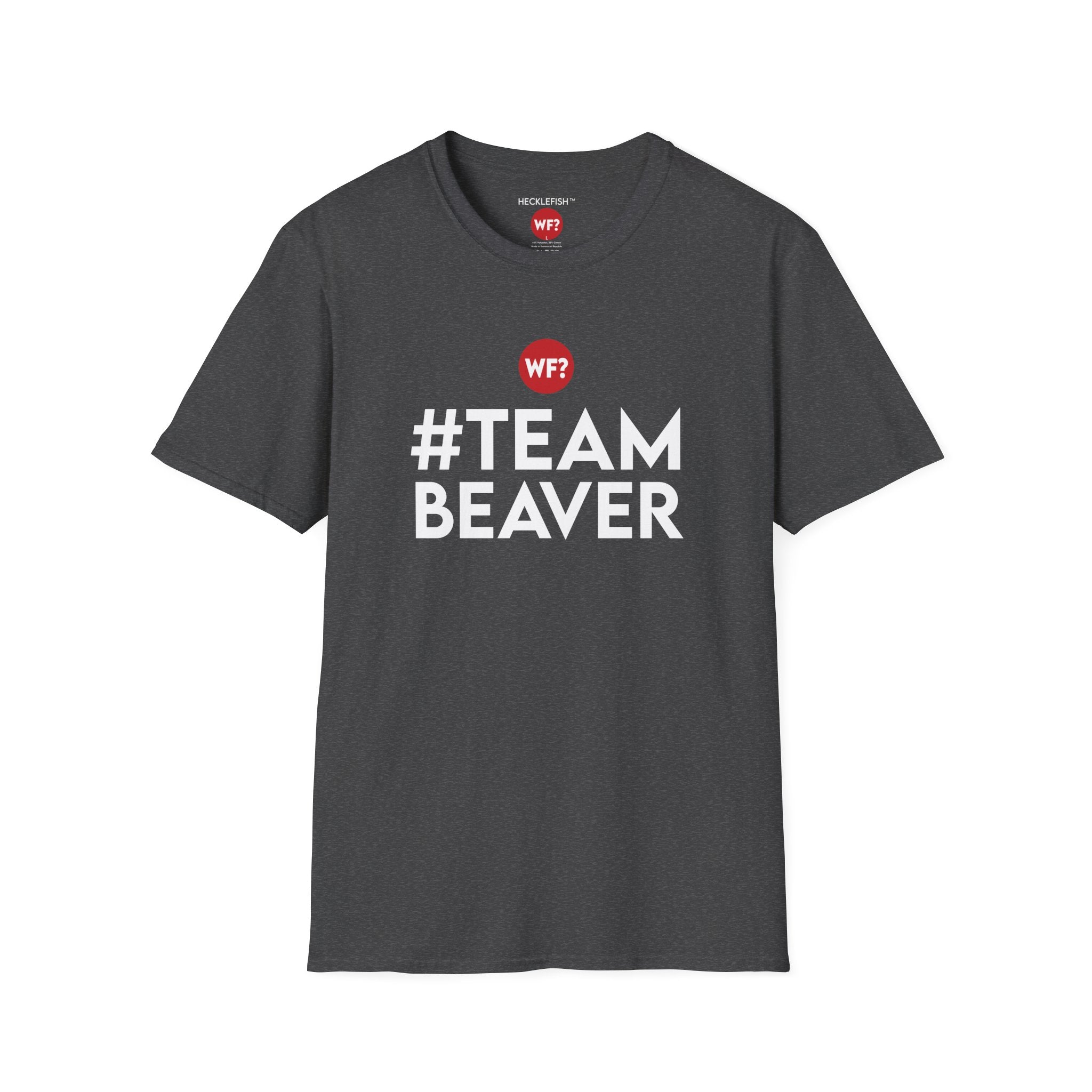 Buy dark-heather #TeamBeaver Unisex Softstyle T-Shirt