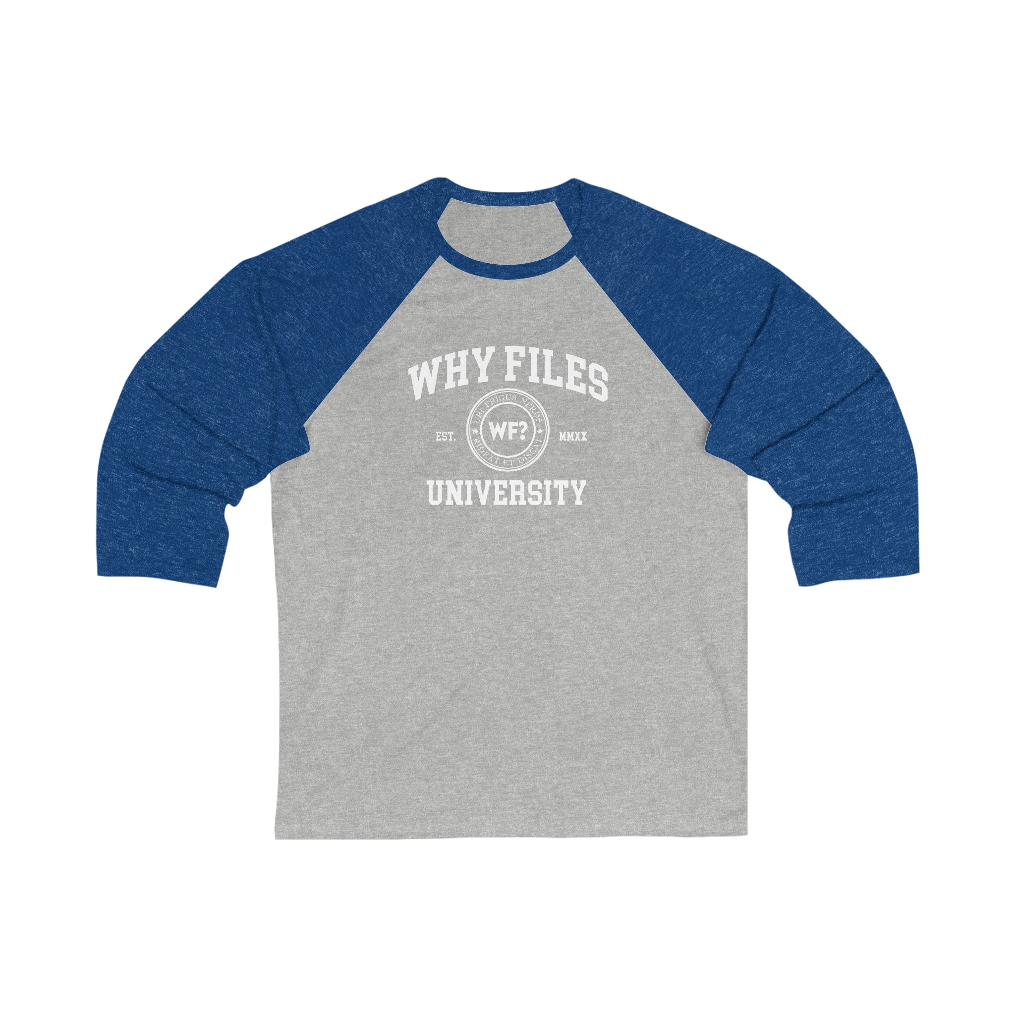 WF University Unisex 3/4 Sleeve Baseball Tee-3