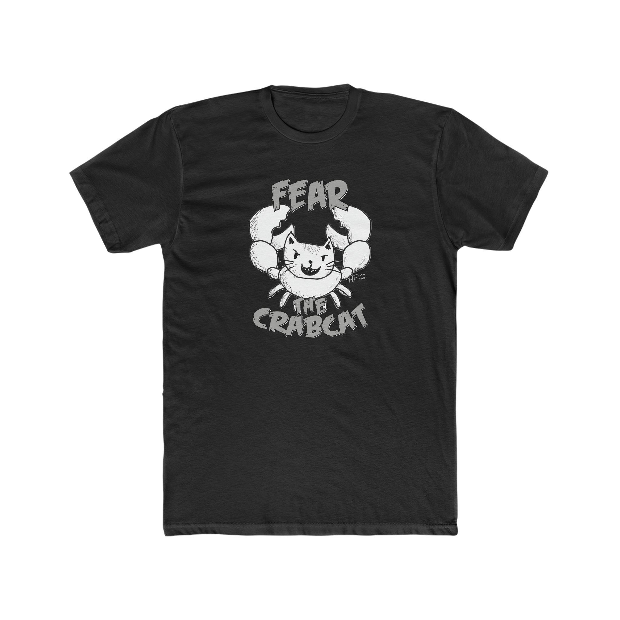 Buy solid-black Fear the Crabcat Unisex T-Shirt