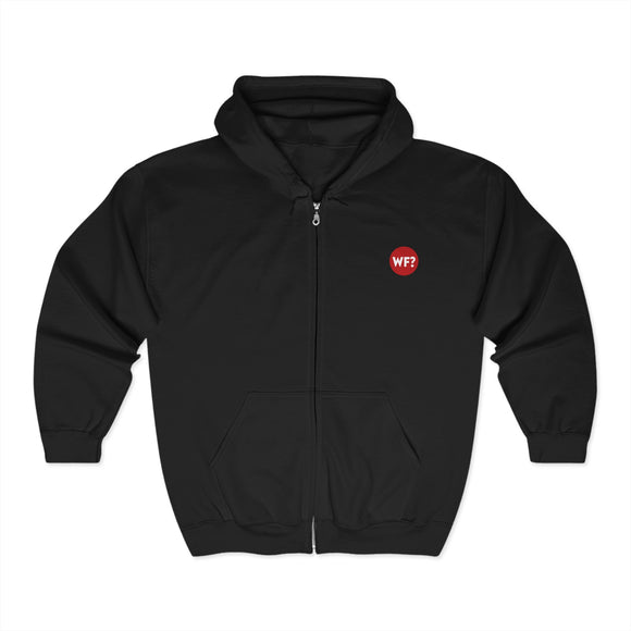 New Why Files Logo - Full Zip Hooded Sweatshirt