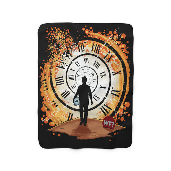 TWF Time Traveling Sherpa Fleece Blanket
