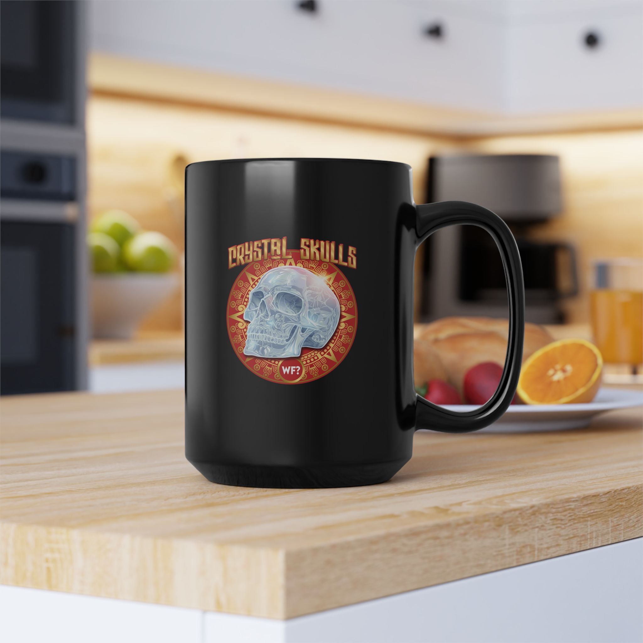 2/13 Crystal Skulls Limited Black Mug 15oz