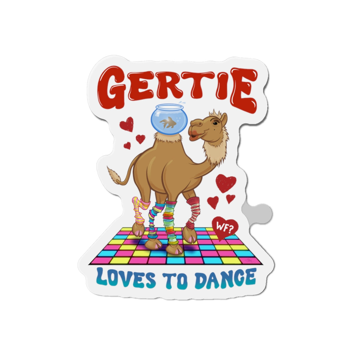 Gertie Loves to Dance Die-Cut Magnet