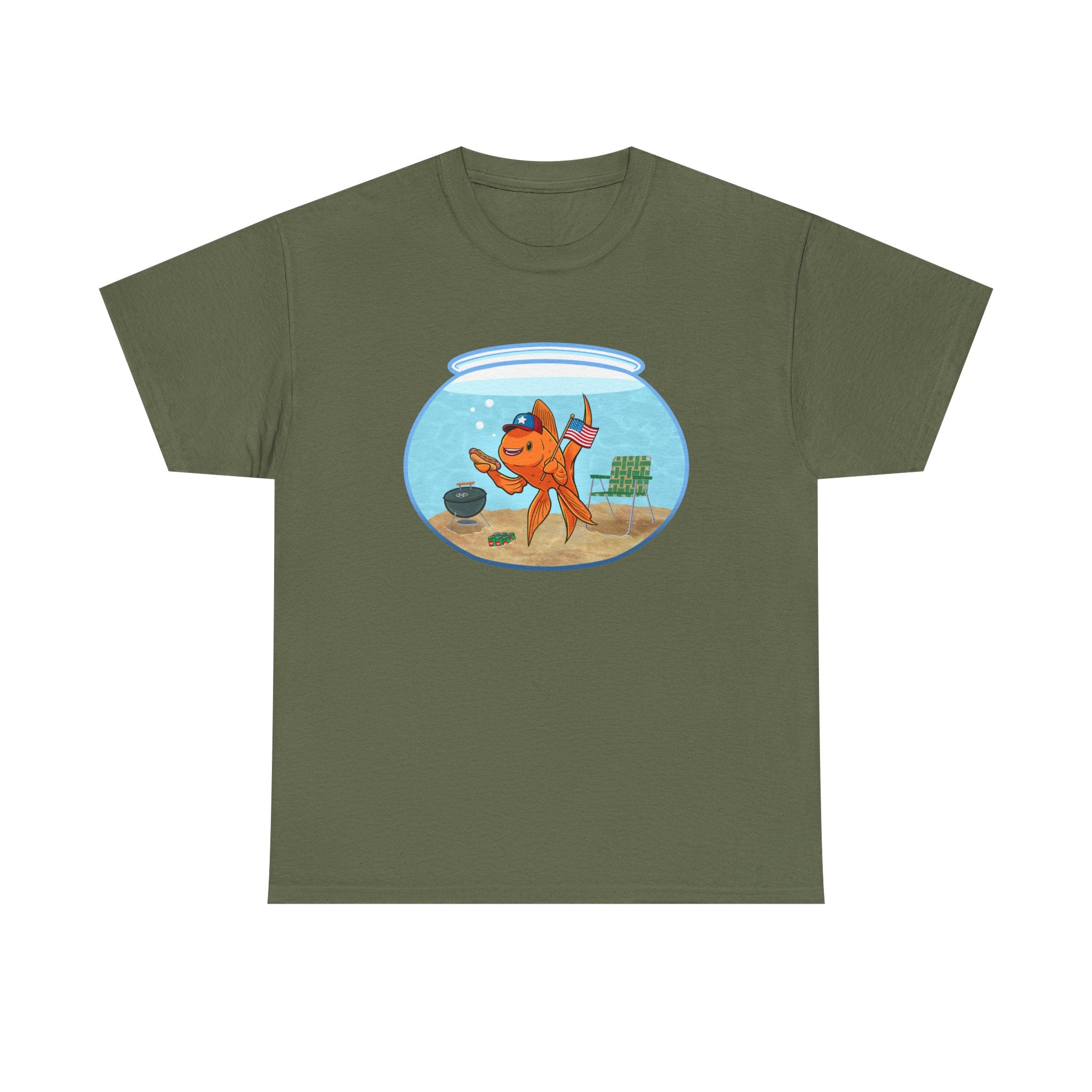 Hecklefish Summertime BBQ - Unisex Heavy Cotton T-Shirt