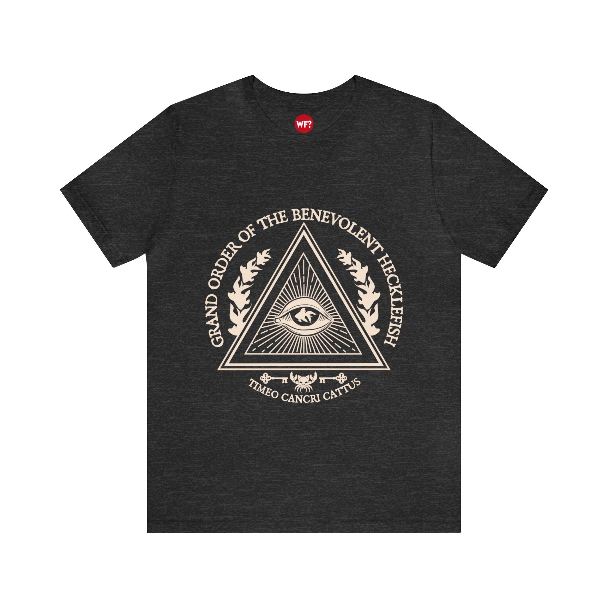 Buy dark-grey-heather Benevolent Order Patreon Exclusive Slim T-Shirt
