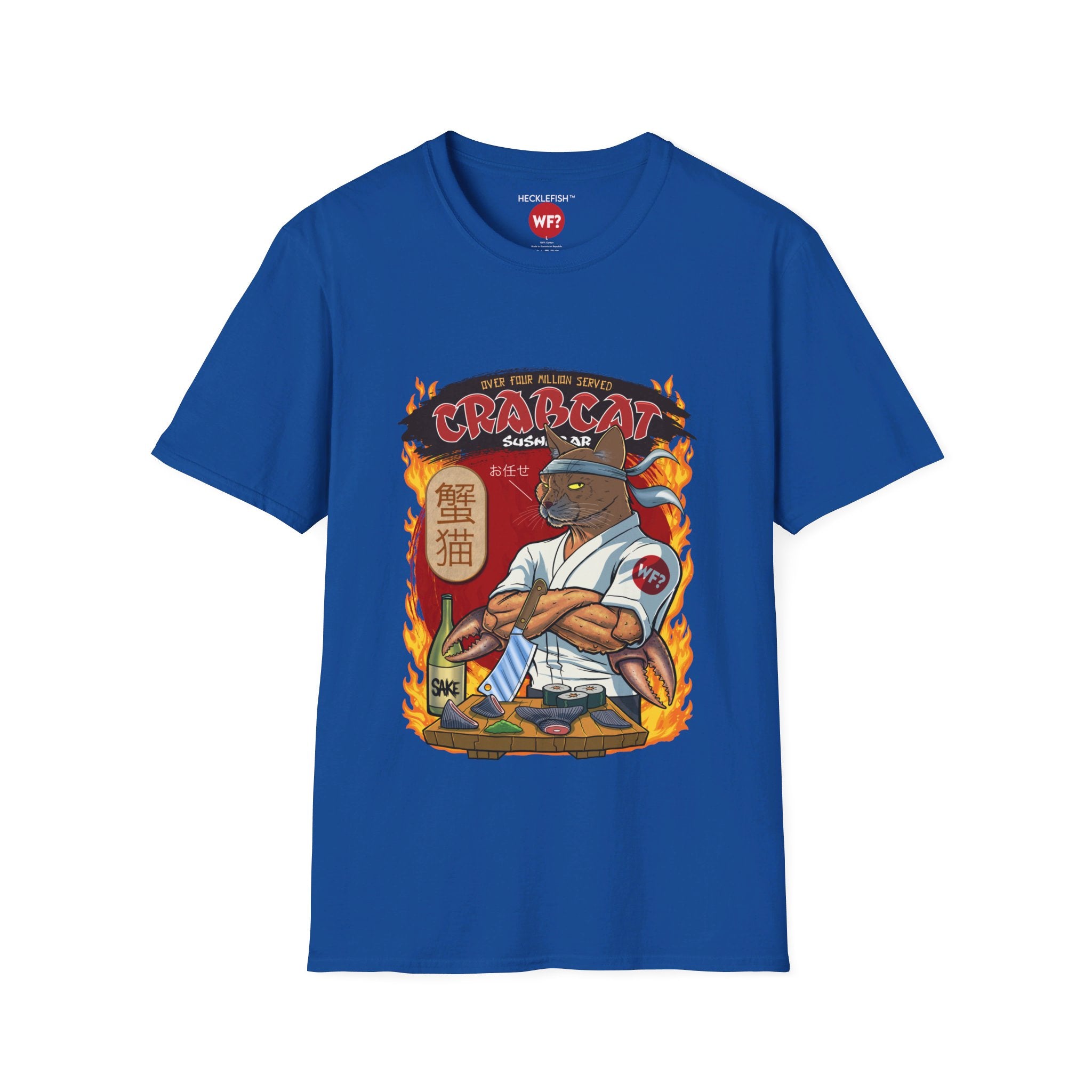 4M Tshirt - Crabcat Sushi Unisex Softstyle T-Shirt - 0