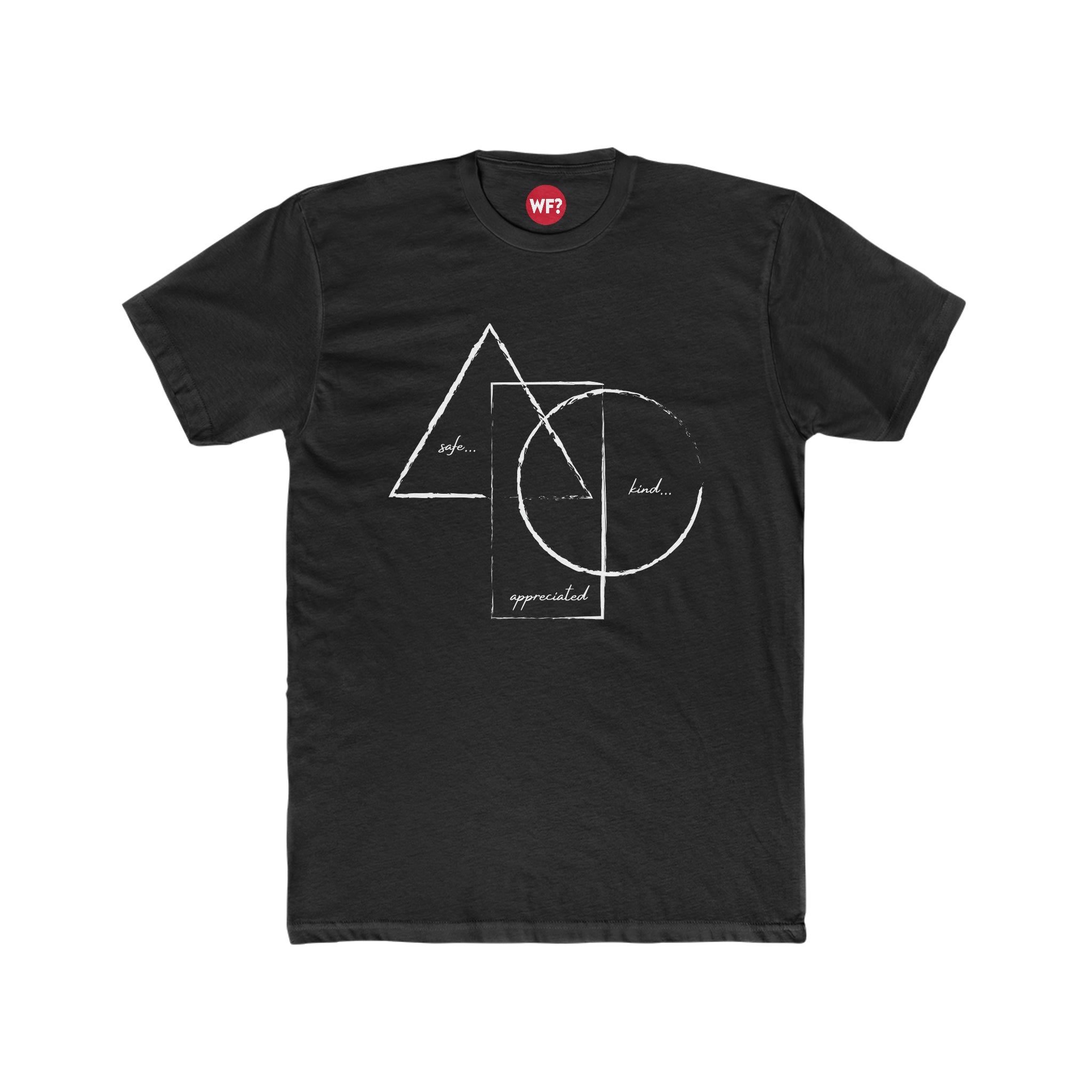 Buy solid-black BE/KNOW Short Sleeve Unisex T-Shirt