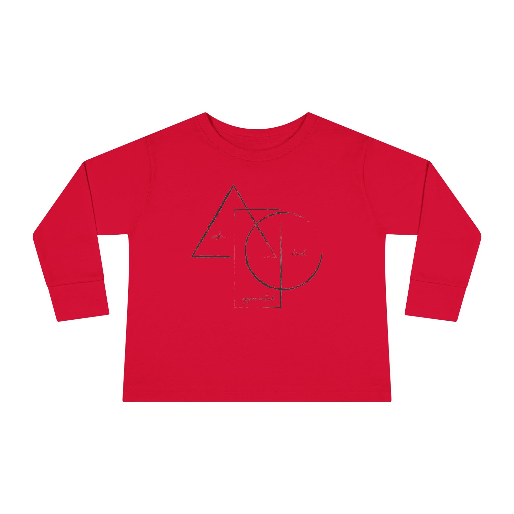 Buy red BE/KNOW Toddler Long Sleeve Tee