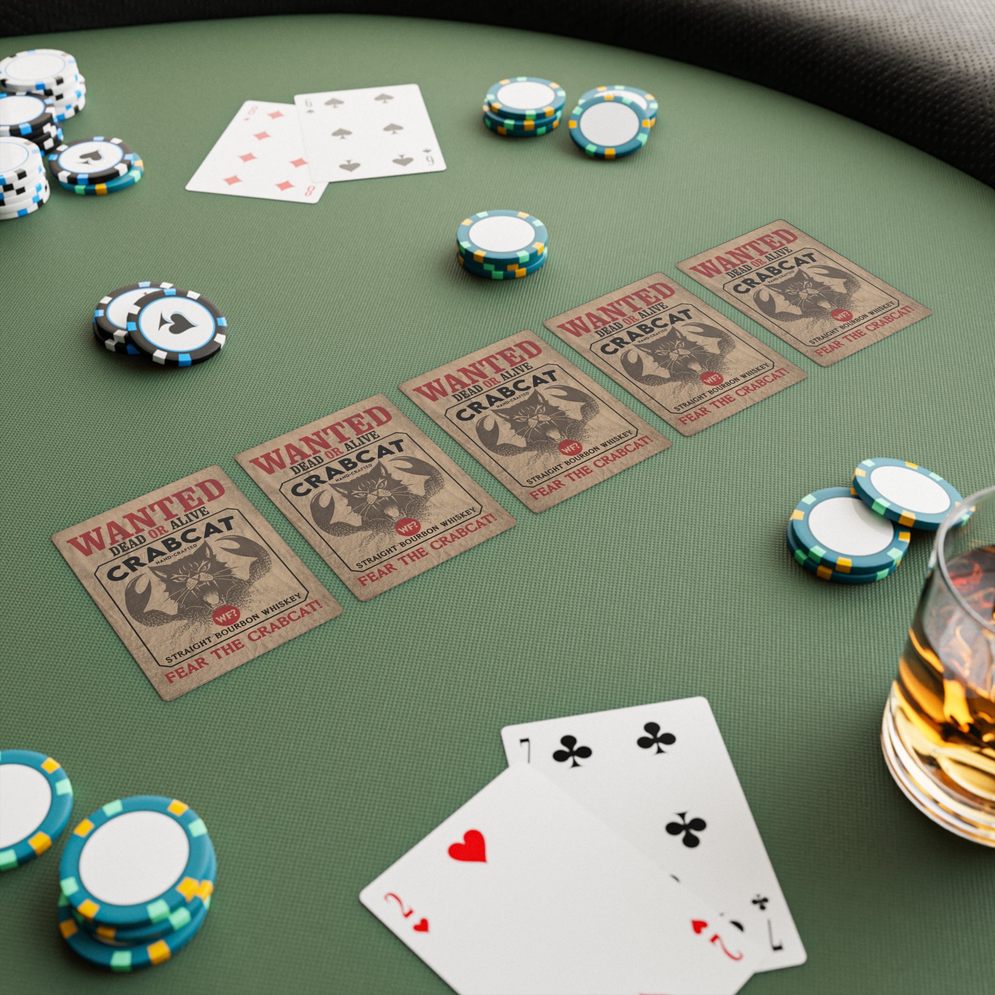 Crabcat Whiskey Poker Cards