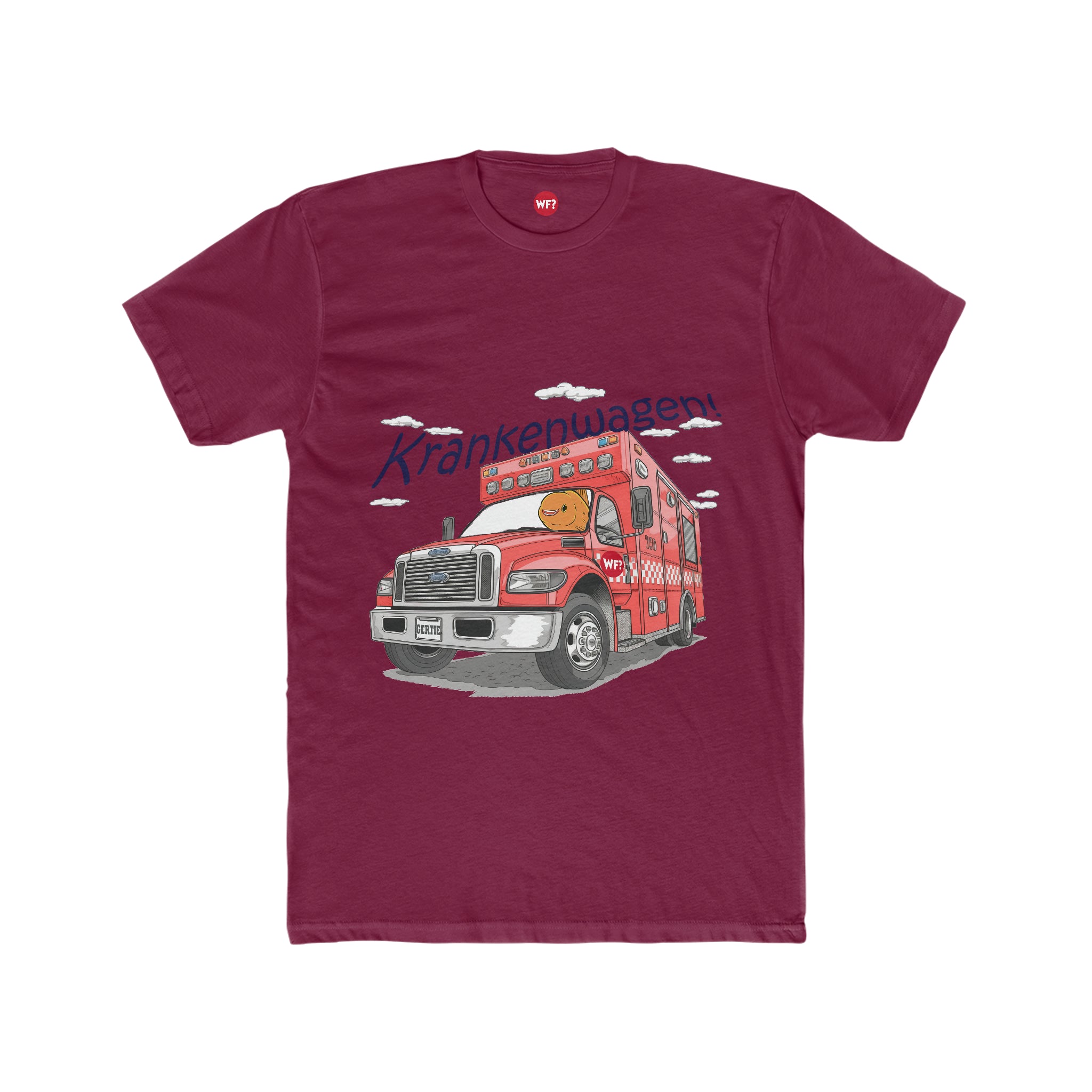 Buy solid-cardinal-red Krankenwagen T-Shirt