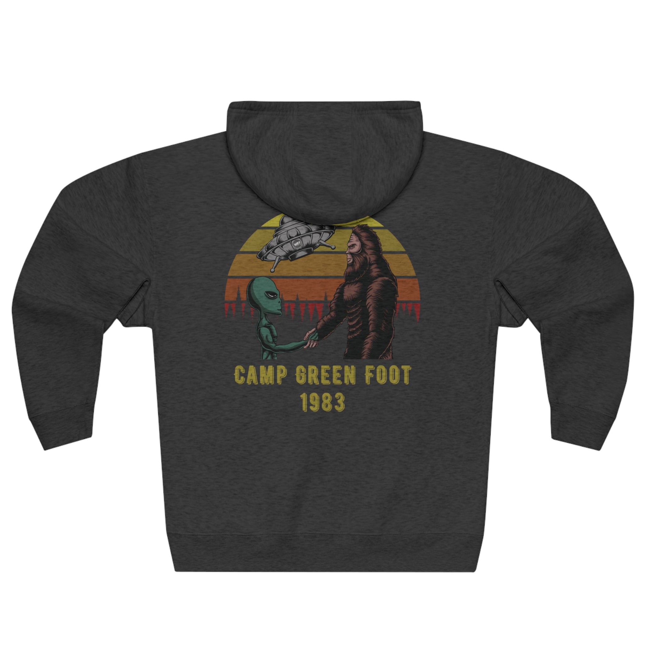 Buy charcoal-heather Camp Green Foot 1983 Full Zip Hoodie