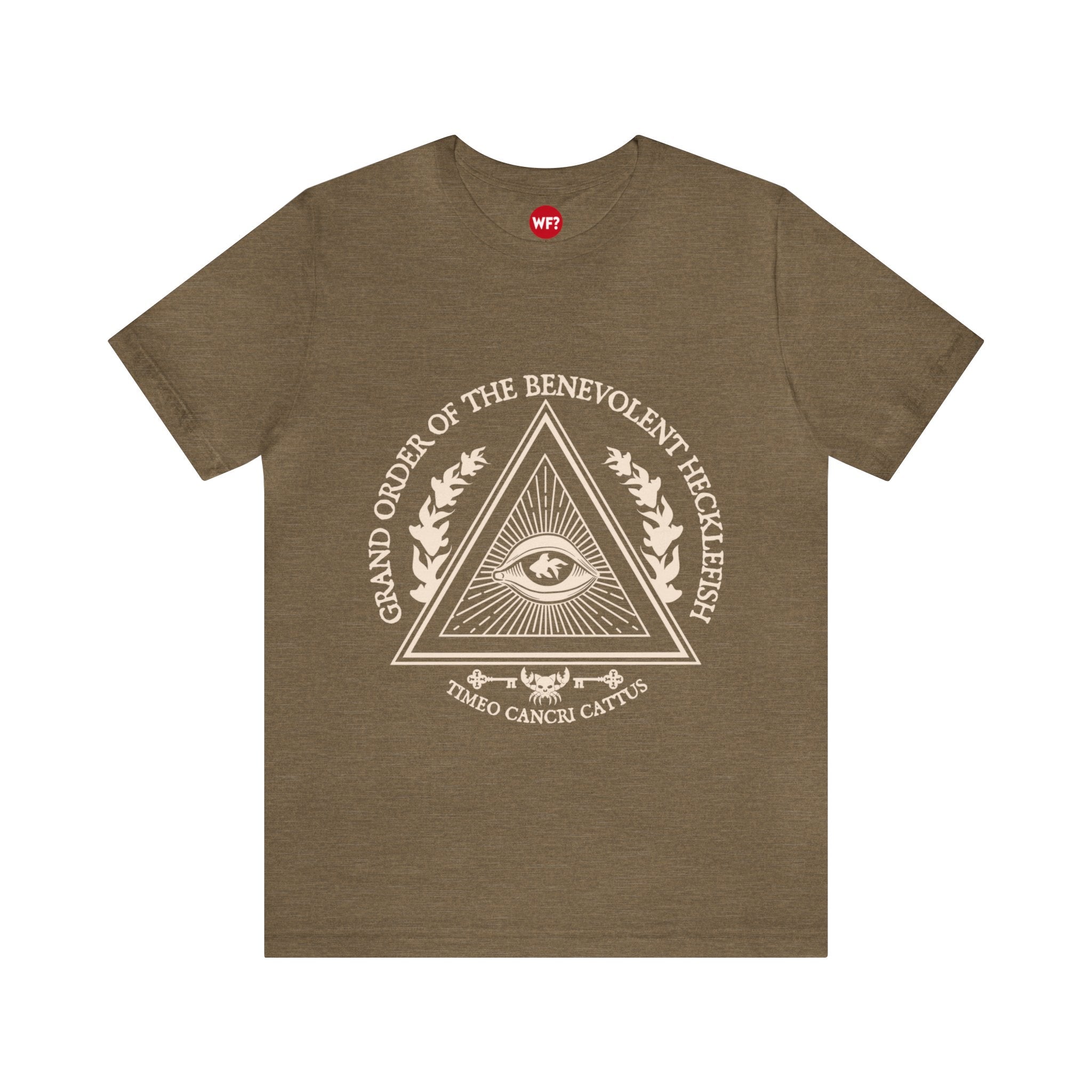 Buy heather-olive Benevolent Order Patreon Exclusive Slim T-Shirt