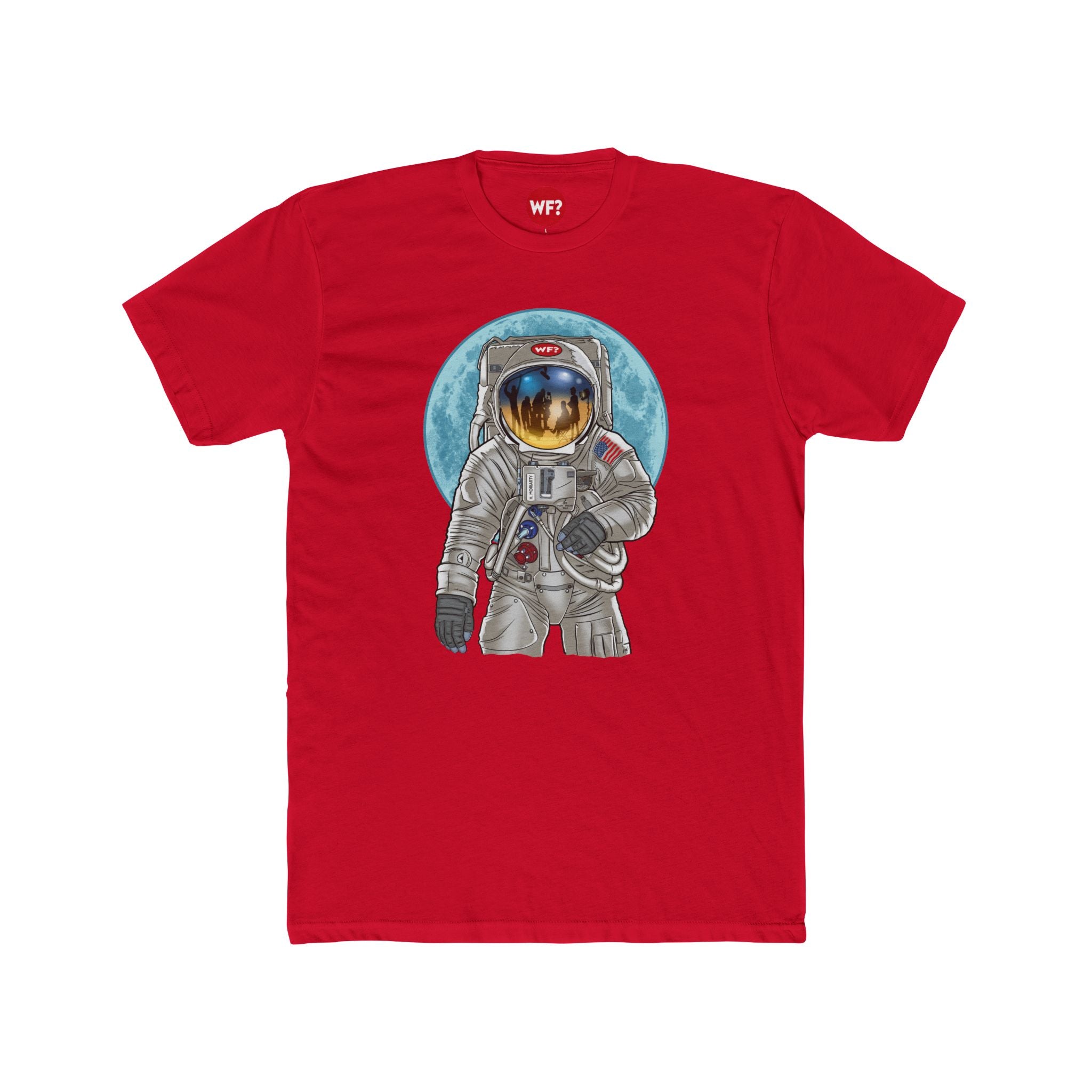 Buy solid-red Kubrick Moon Landing Patreon Exclusive T-Shirt