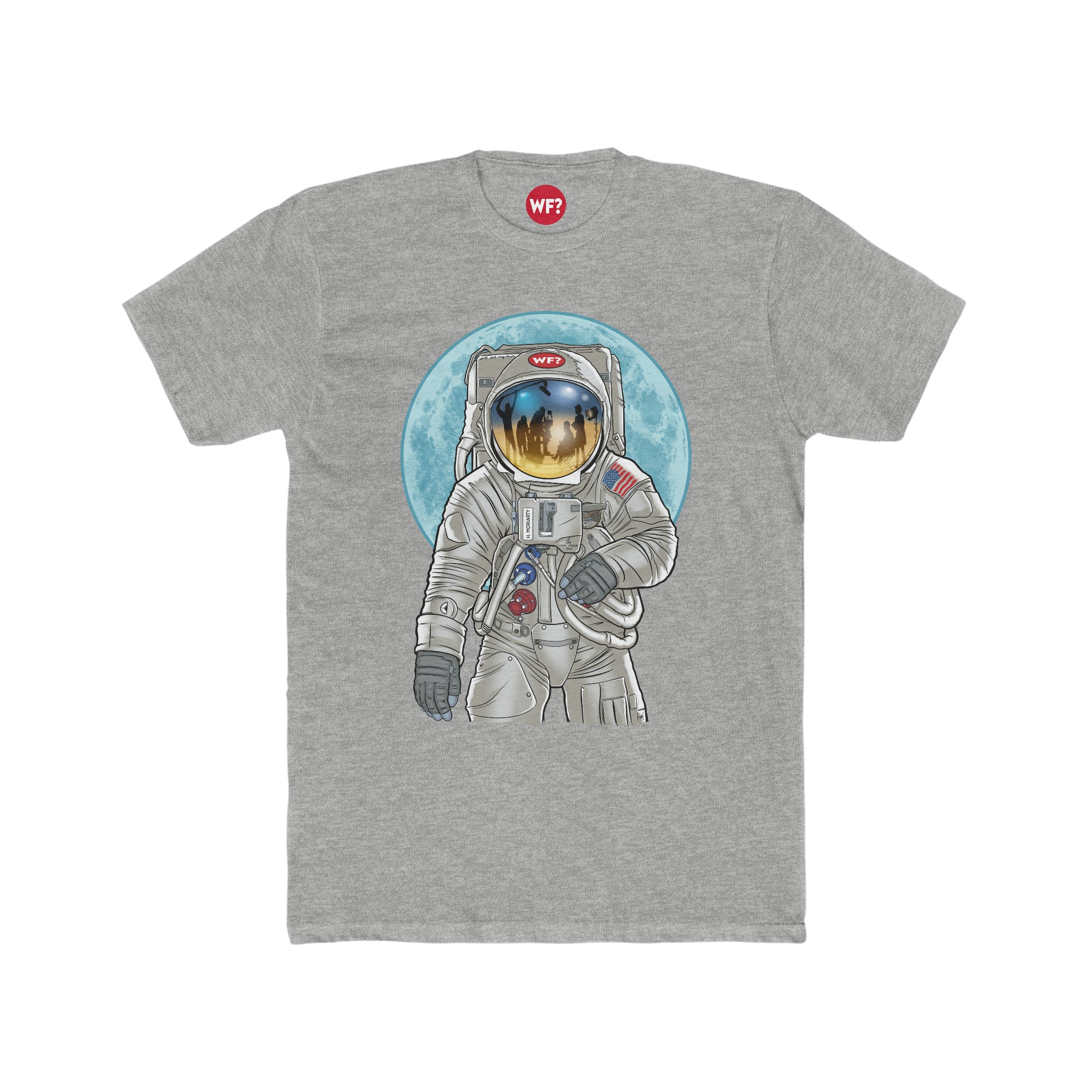 Buy heather-grey Kubrick Moon Landing T-Shirt
