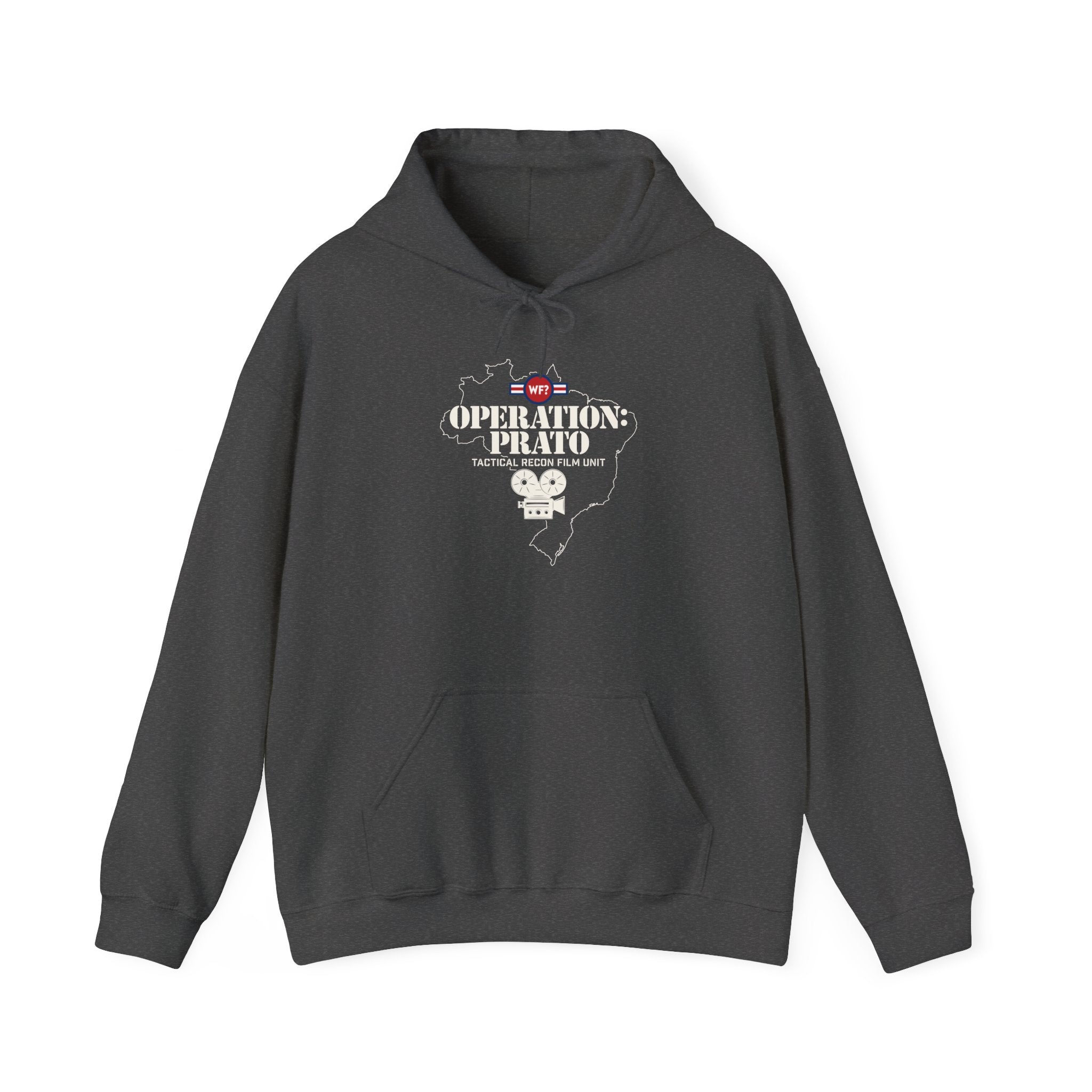 Buy dark-heather 2/28 Operation Prato Limited Unisex Heavy Blend™ Hooded Sweatshirt