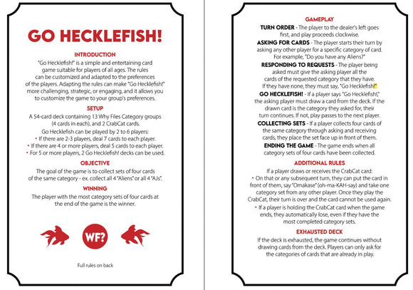 Go Hecklefish Card Game