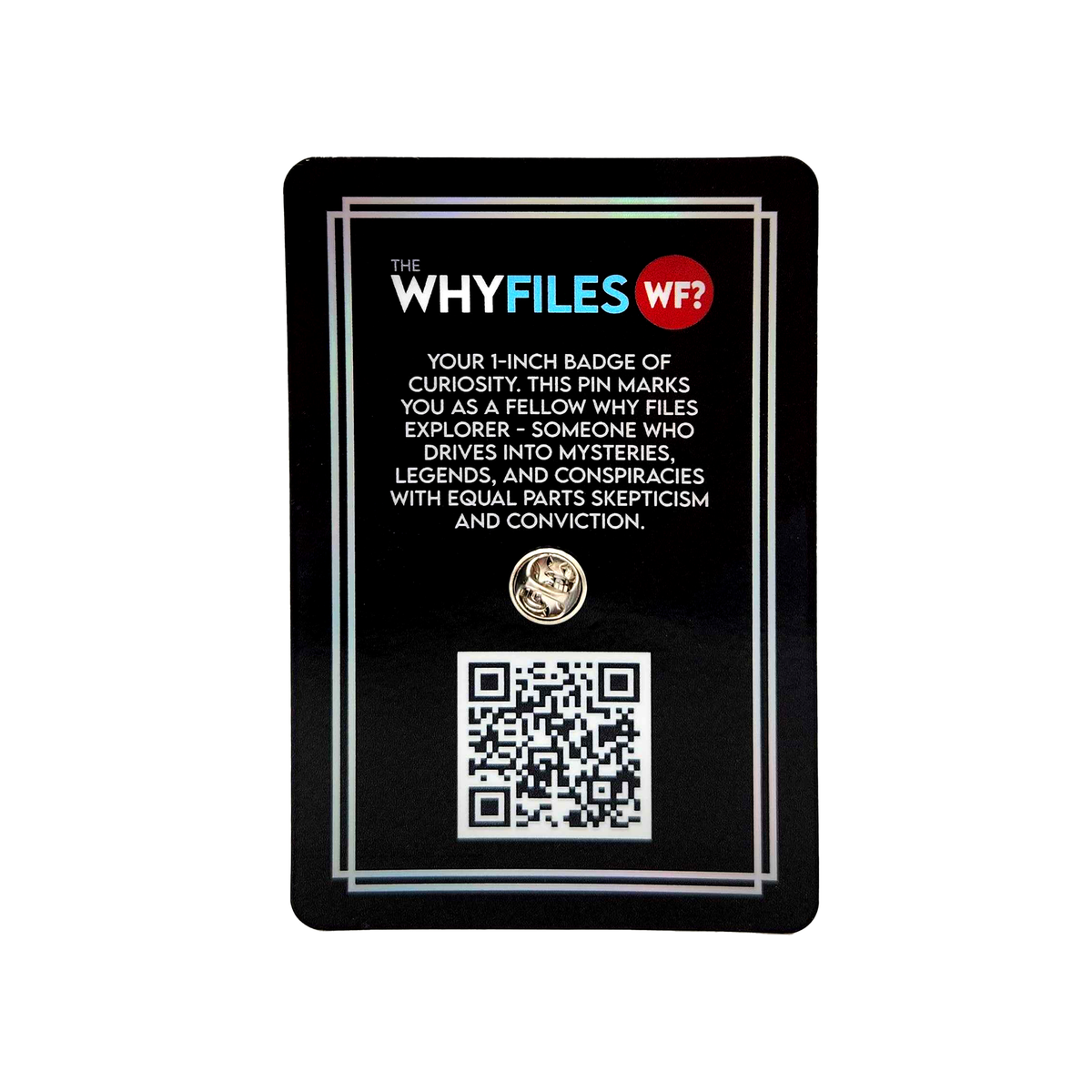 Transparentwhy Files Logo Logo Pin – The Why Files