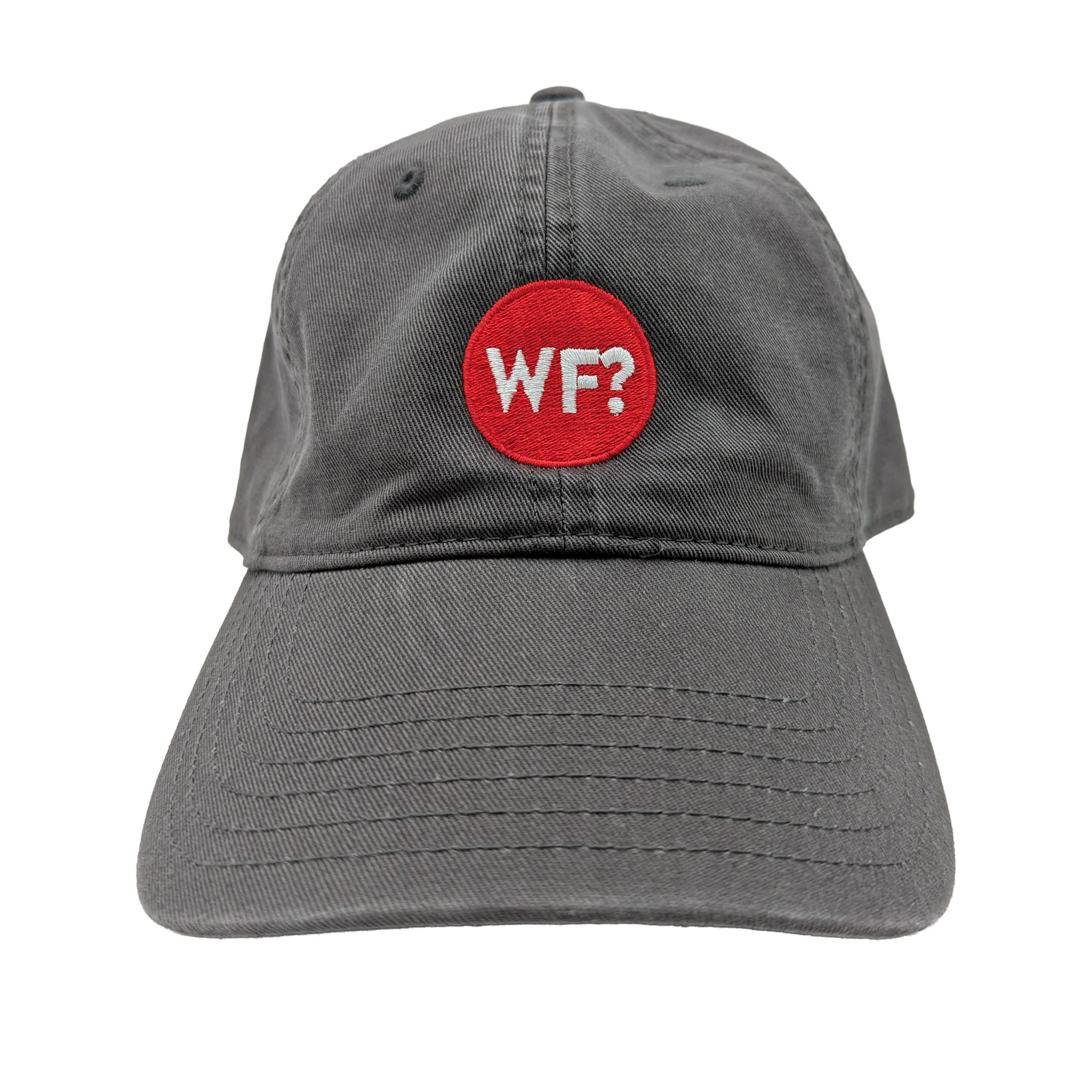 Why Files Embroidered Dad Hat - Grey