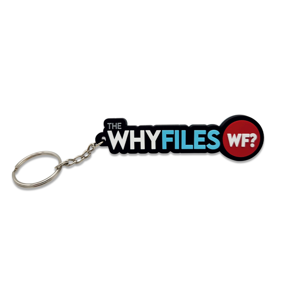 The Why Files Logo Keychain - Carry the Mystery Wherever You Go