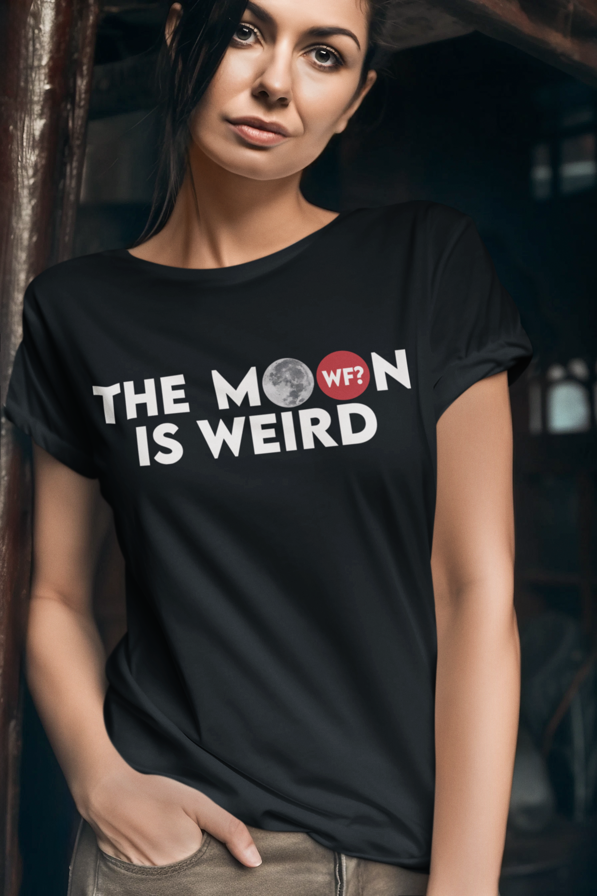 The Moon is Weird Unisex T-Shirt