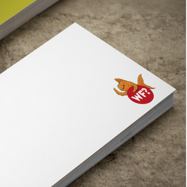 Sticky Note Pad with Hecklefish Logo