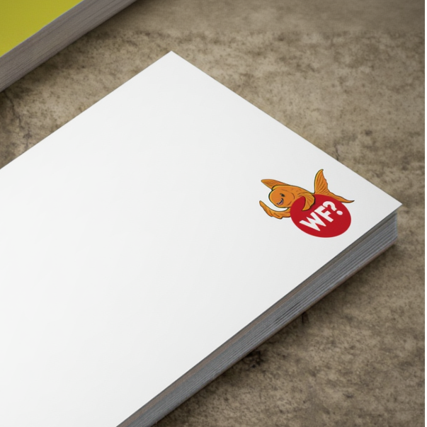 Sticky Note Pad with Hecklefish Logo